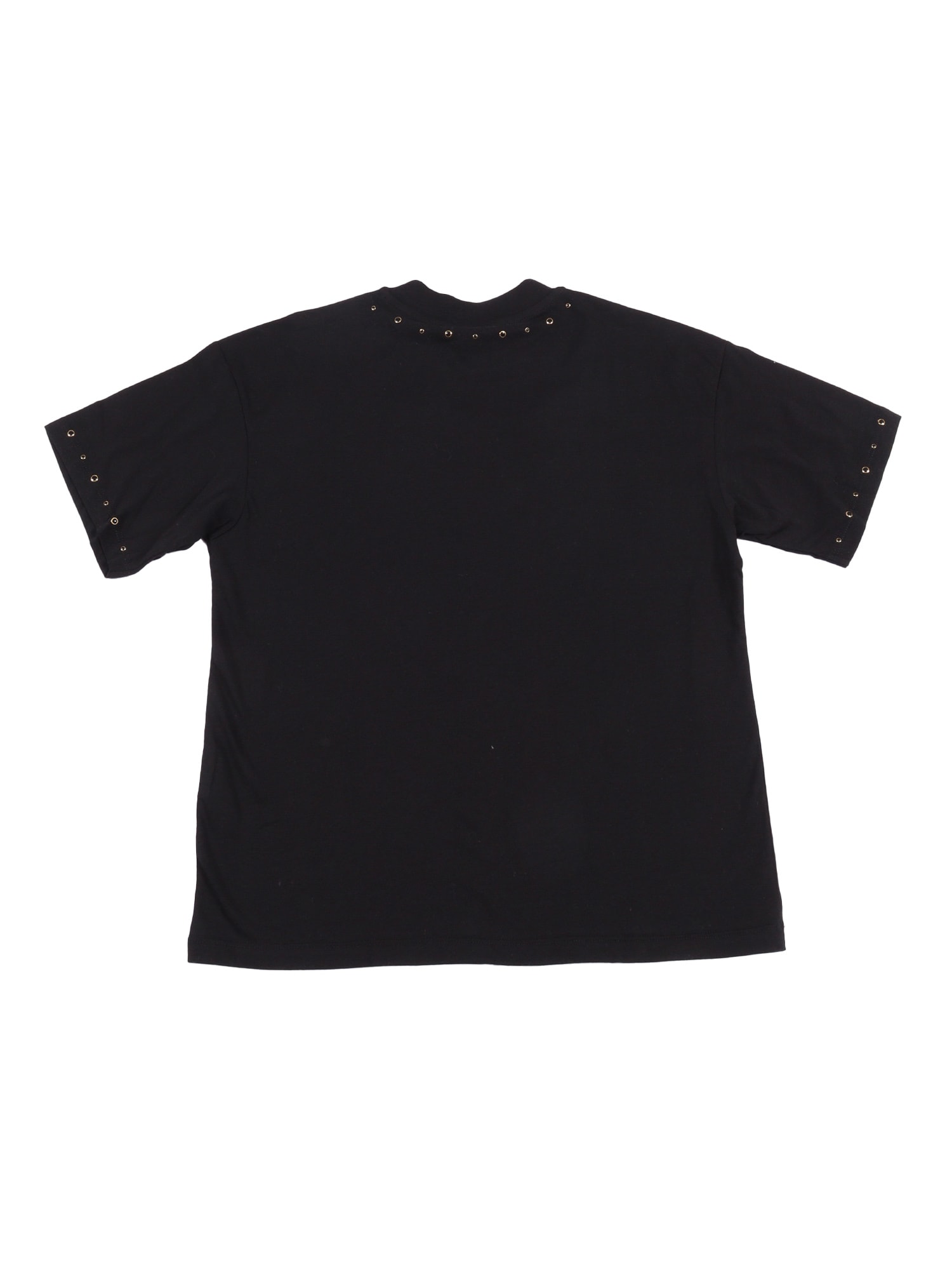Msgm Kids Studded T-shirt In Black