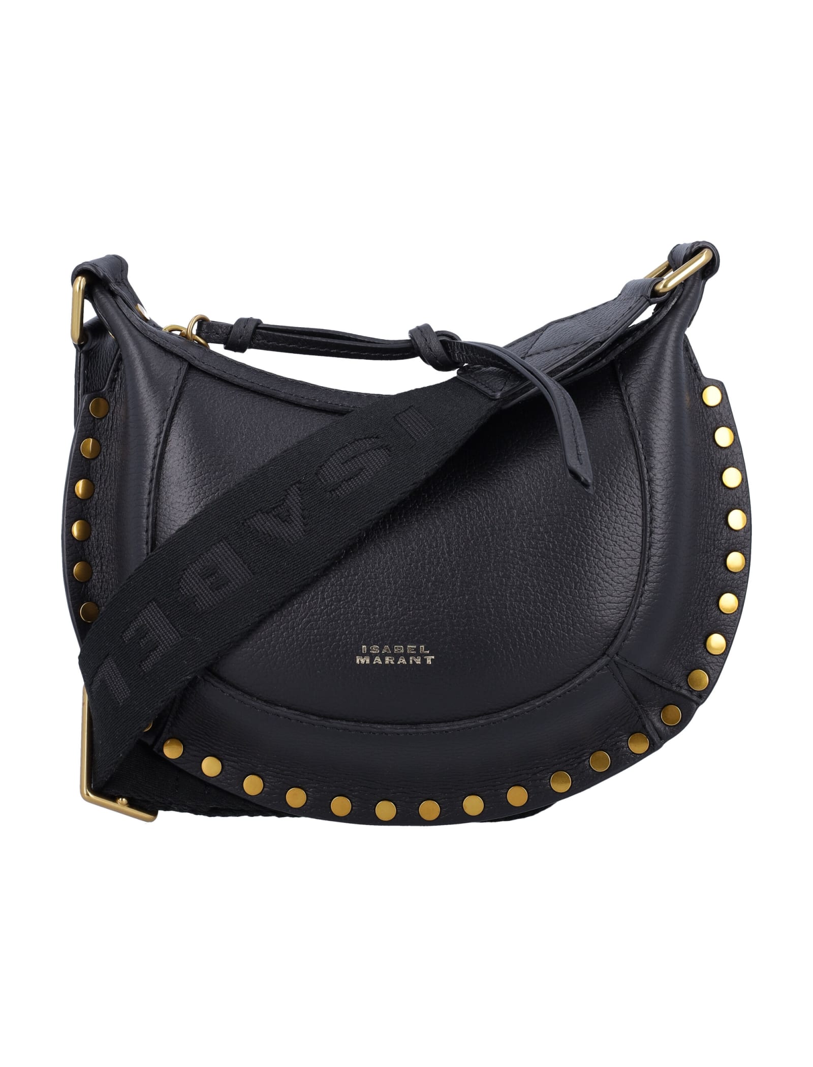 Shop Isabel Marant Mini Moon Bag In Black