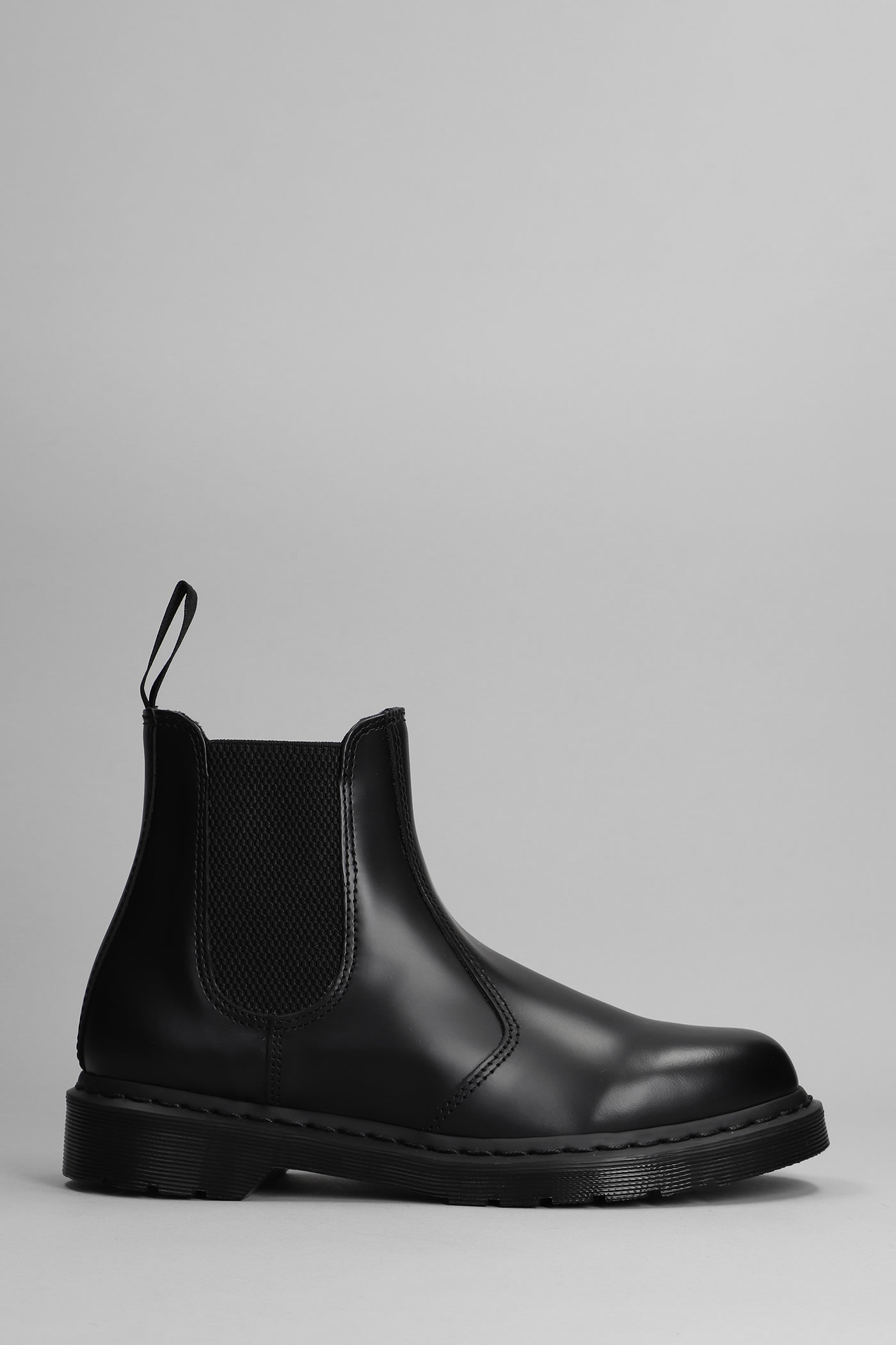 Dr. Martens 2976 Low Heels Ankle Boots In Black Leather