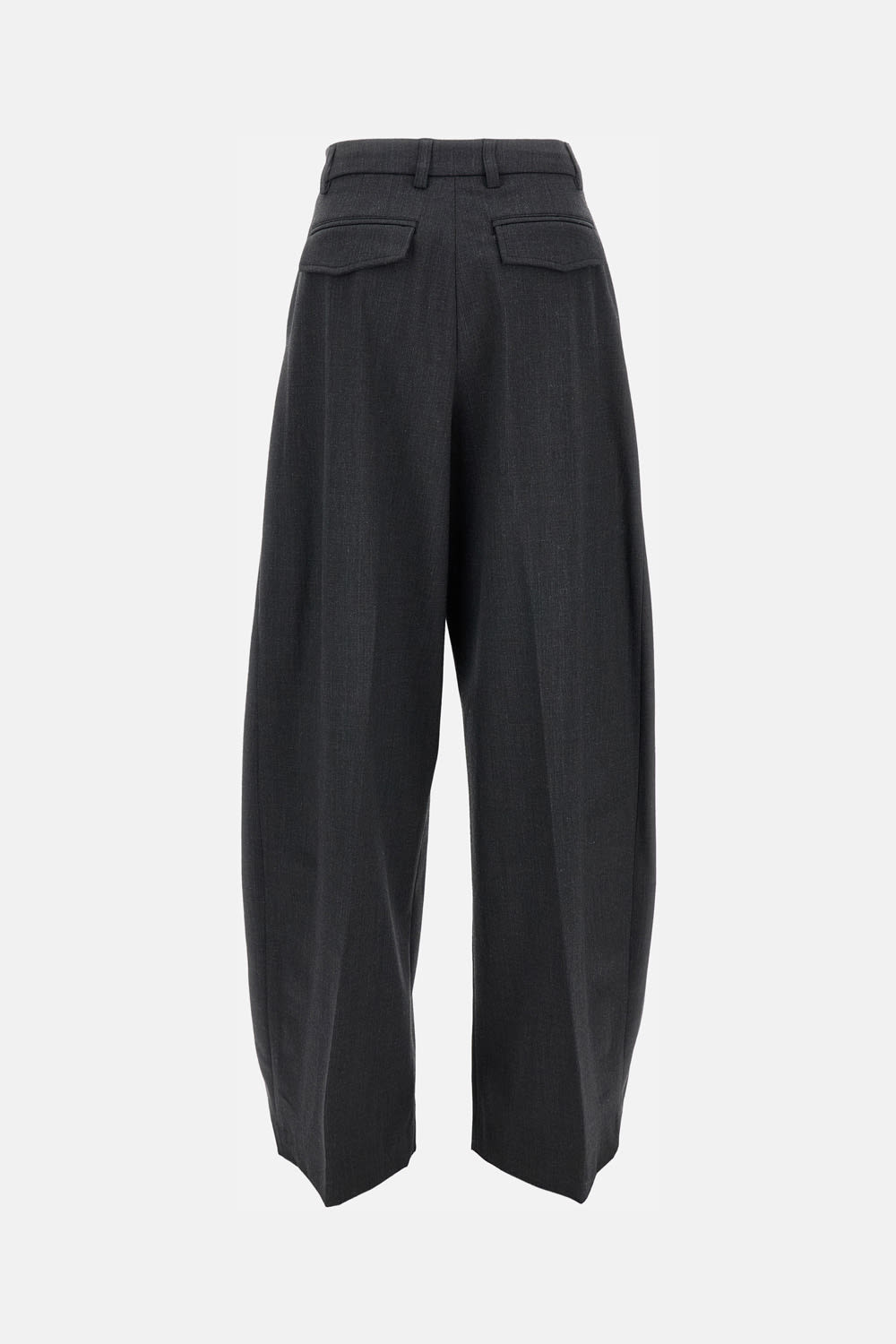 The Latest Tailored Wide Trousers With Pleats In Black