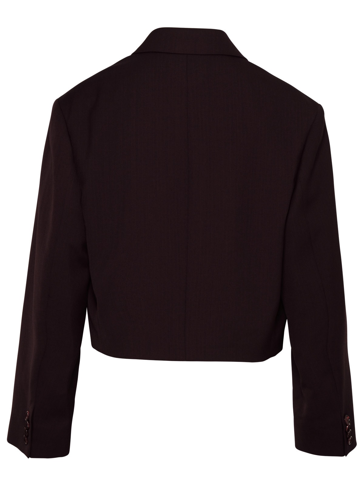 Acne Studios Burgundy Wool Blend Blazer In Bordeaux