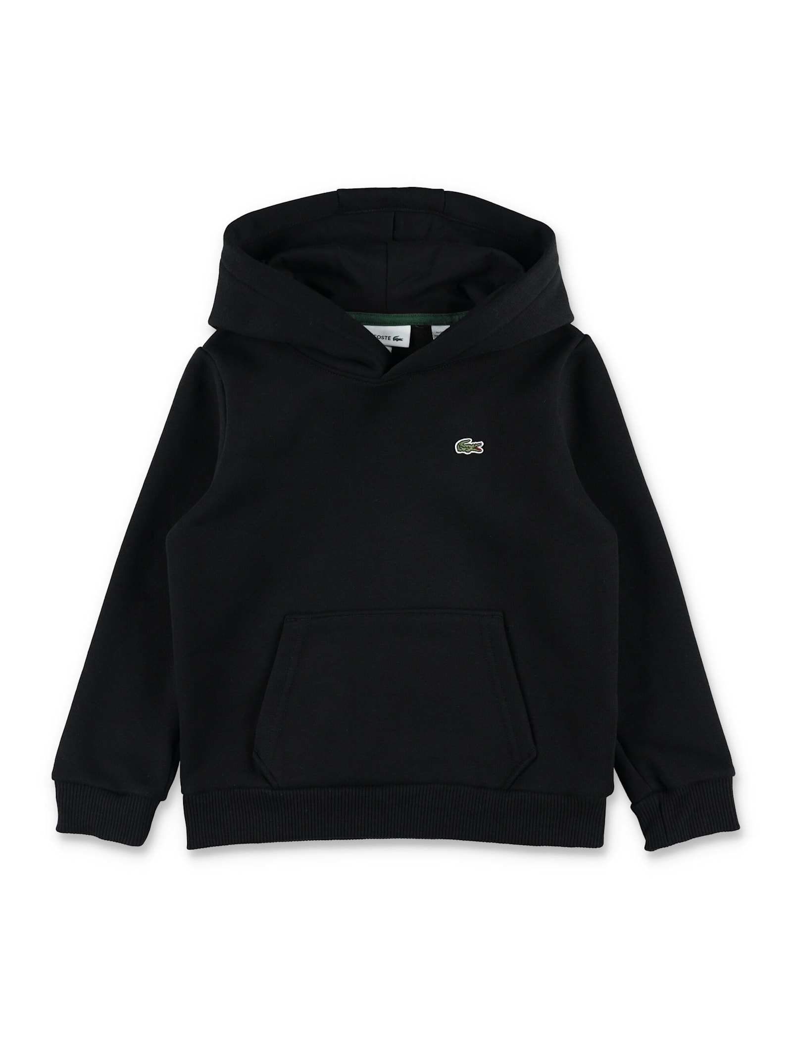 Lacoste Kids Hooded Sweatshirt In Black