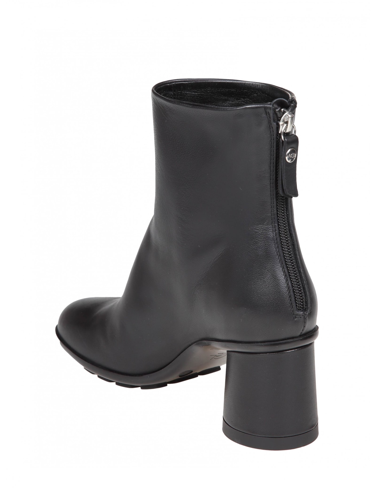 Shop Agl Attilio Giusti Leombruni Curvy Ankle Boots In Black Color Leather