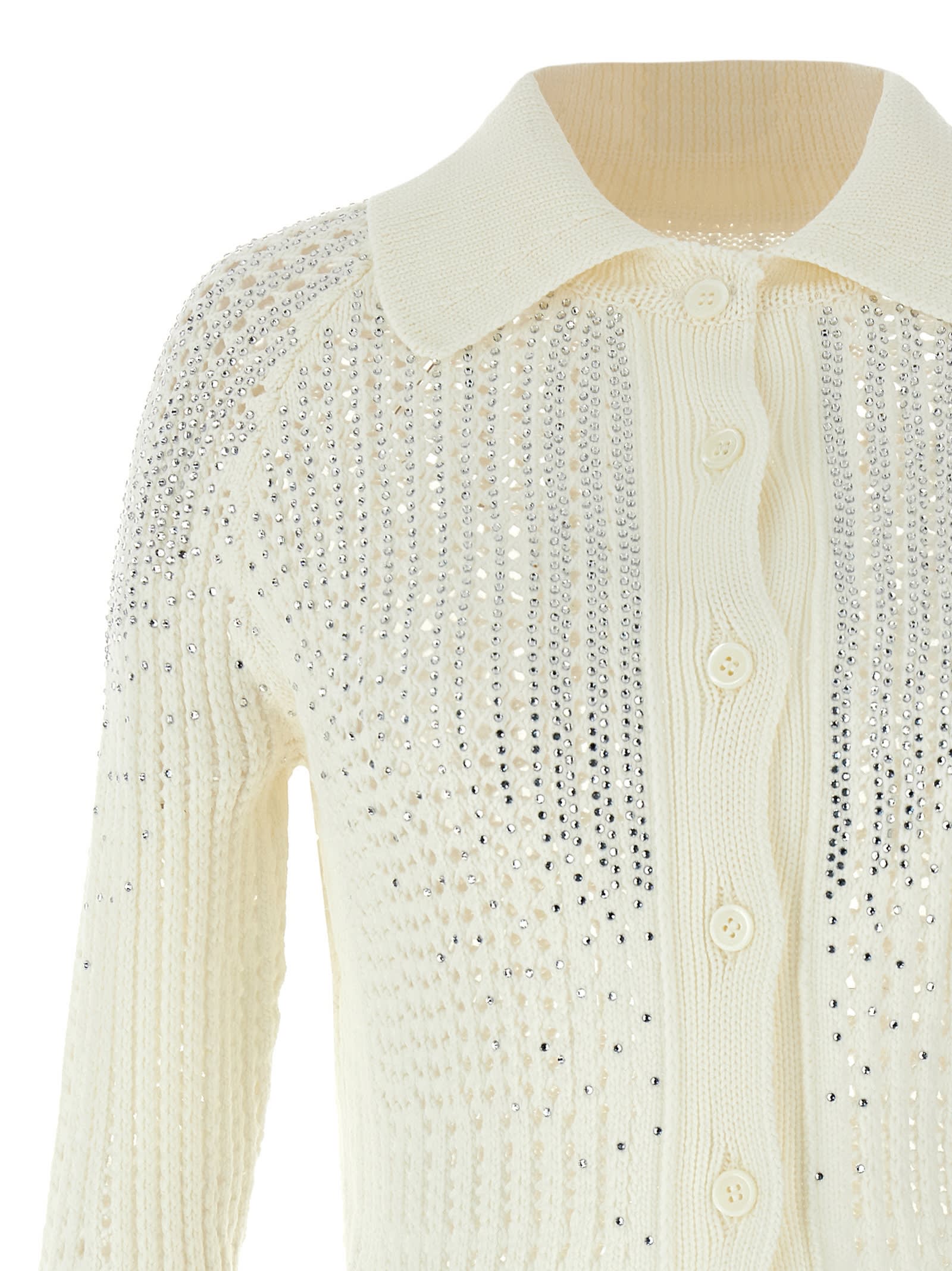ERMANNO SCERVINO RHINESTONE CARDIGAN