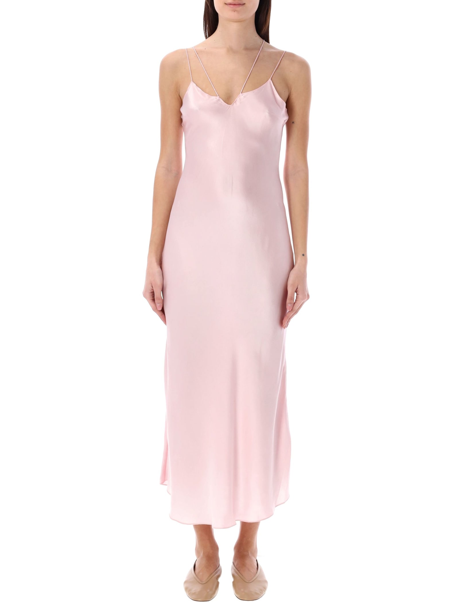 Shop The Garment Catania Long Slip Dress In Baby Pink