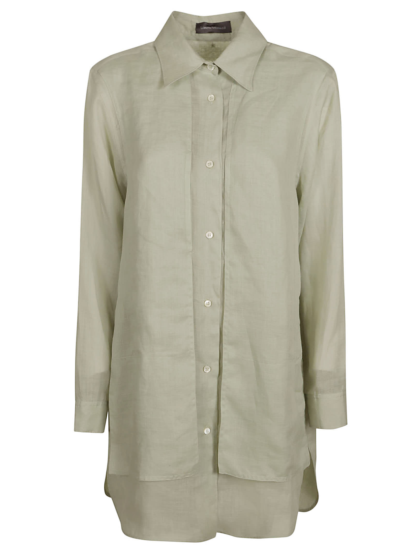 Lorena Antoniazzi Long-sleeved Shirt In Sage Green