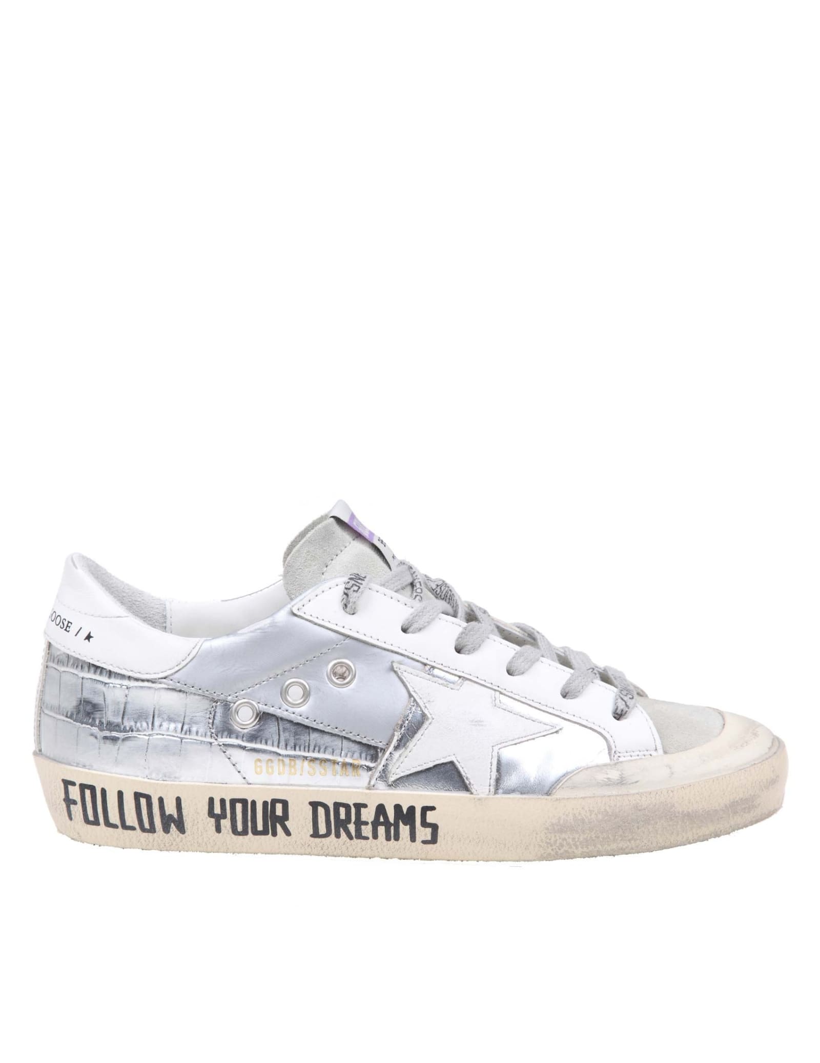 Golden Goose Superstar Sneakers In Laminated Leather