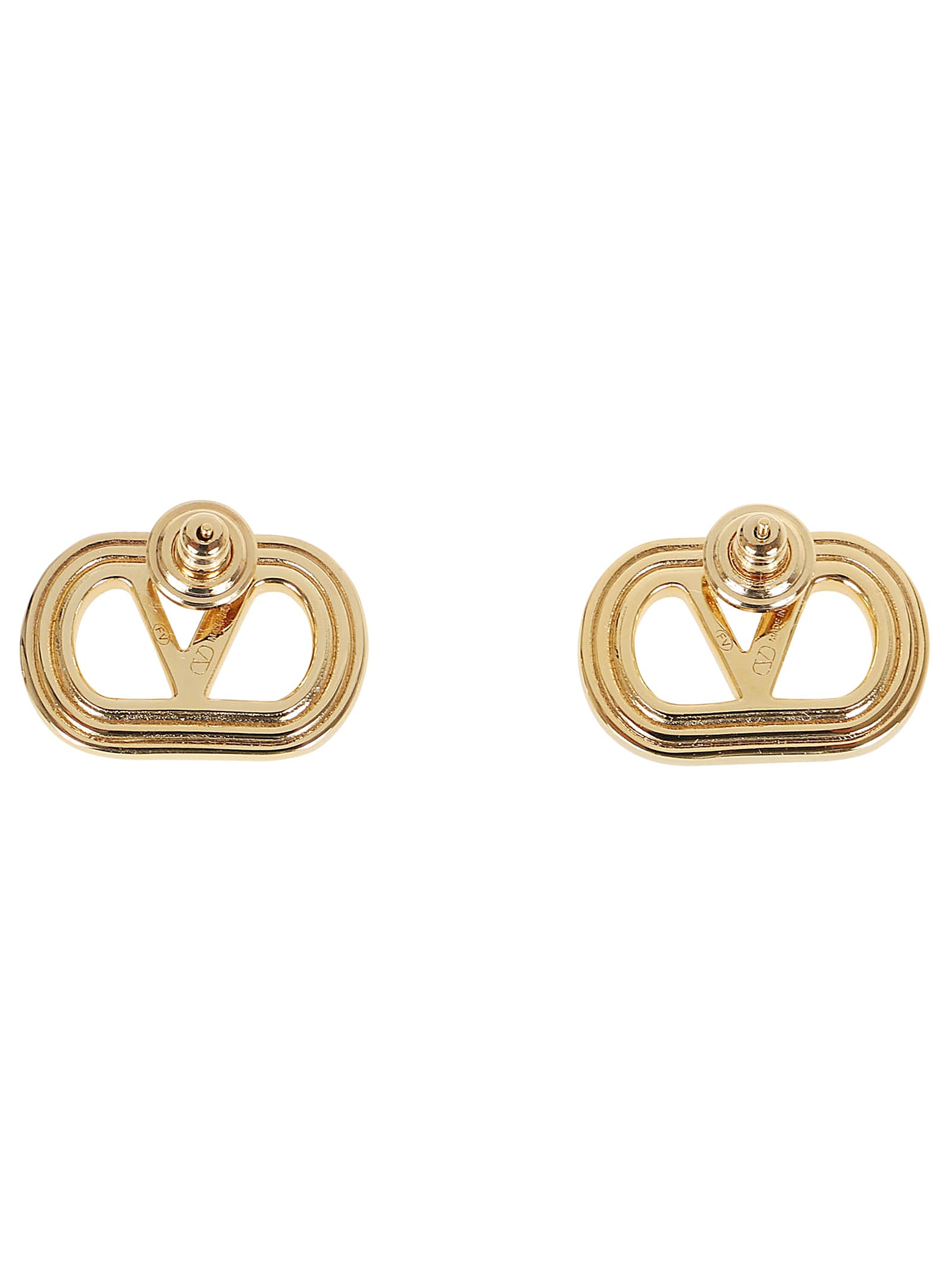 Valentino Earrings (logo 25mm) In Oro