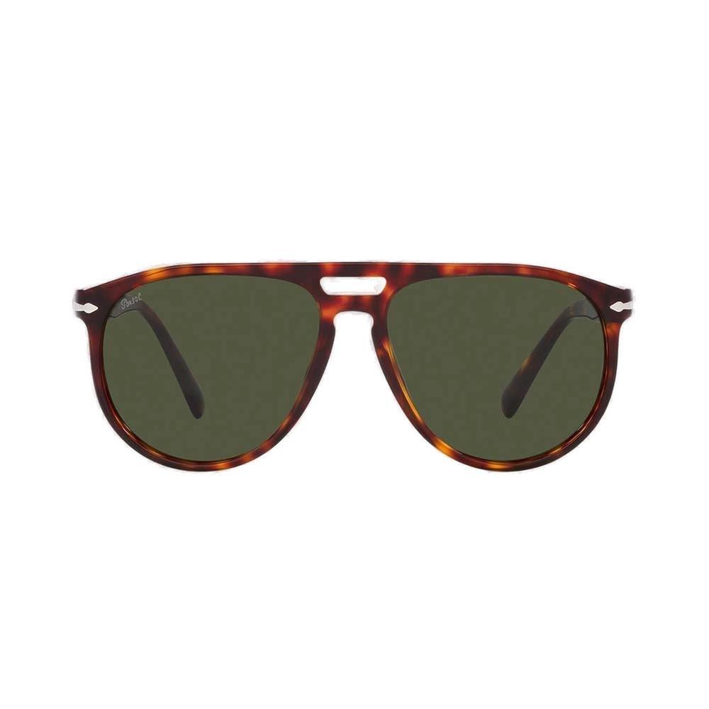 Shop Persol Pilot-frame Sunglasses In 24/31