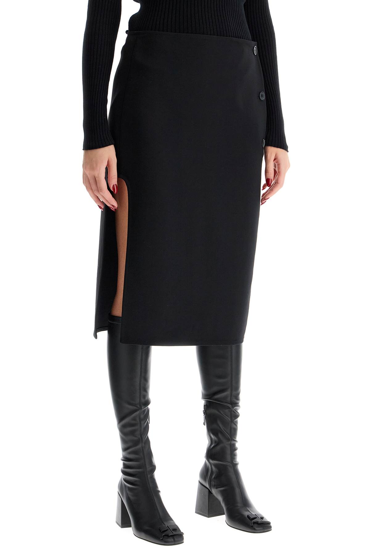 Courrèges Midi Oblique As In Nero