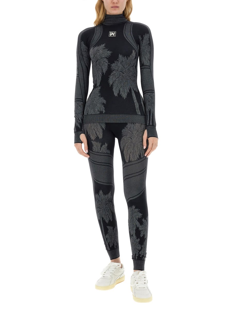 Shop Palm Angels Thermal Ski Pants In Black