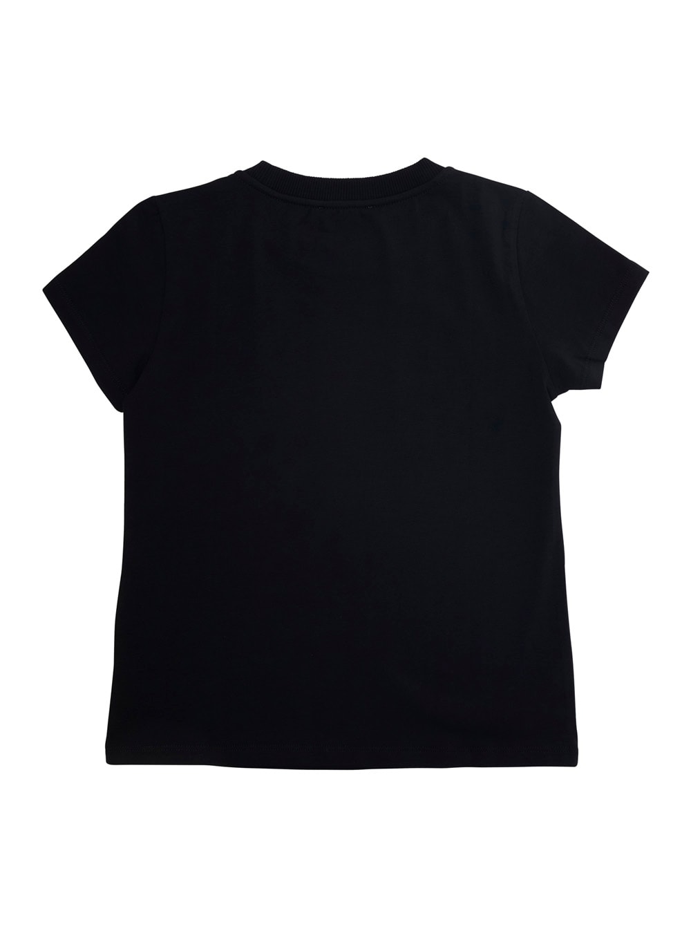 Moschino Black T-shirt With Teddy Bear Print On The Front In Cotton Girl In Black