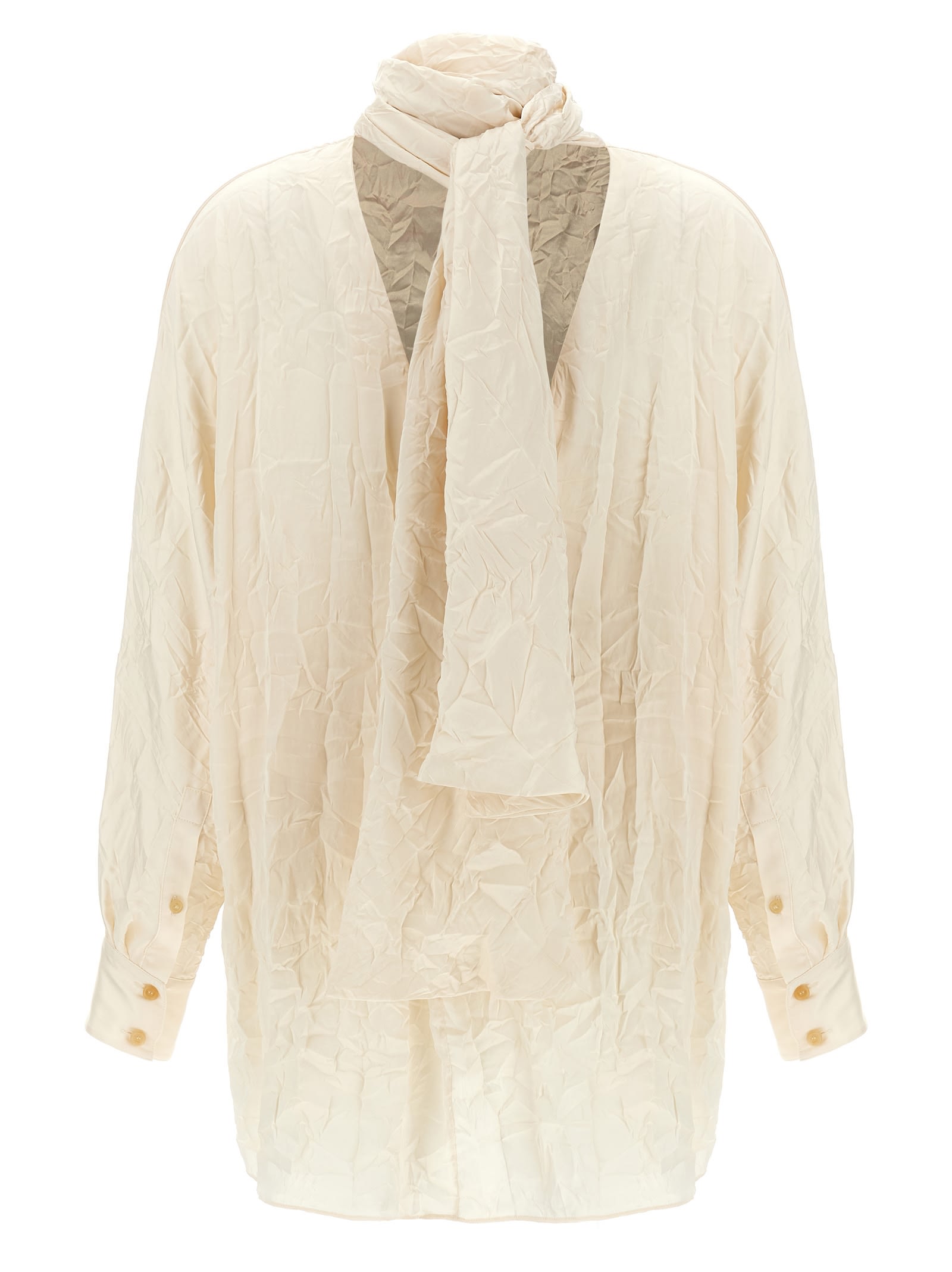 Shop Khaite Bex Blouse In White