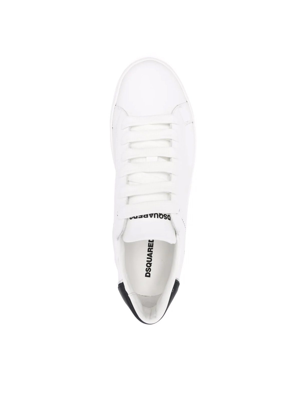 Shop Dsquared2 Low Top Sneakers In White Black