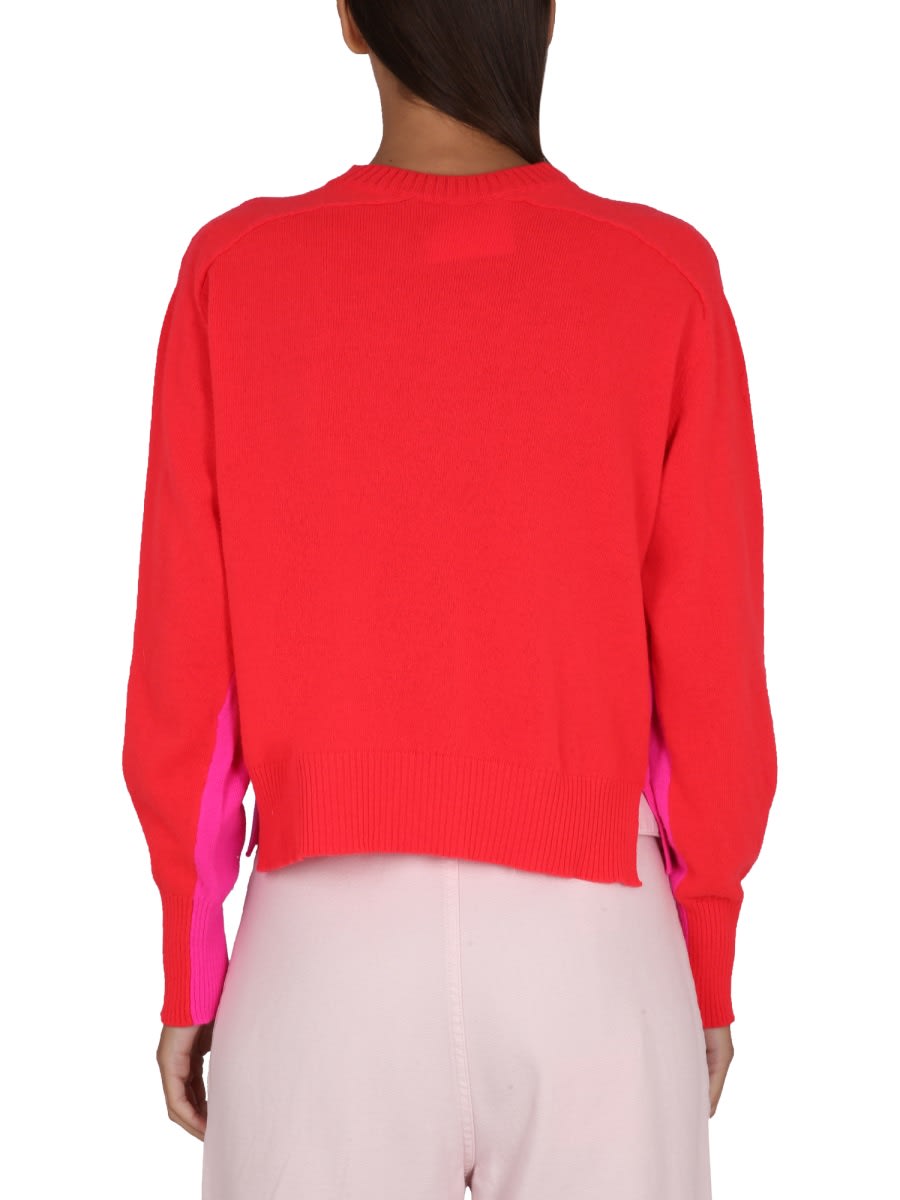 Shop Philosophy Di Lorenzo Serafini Jersey With Logo Embroidery In Multicolour