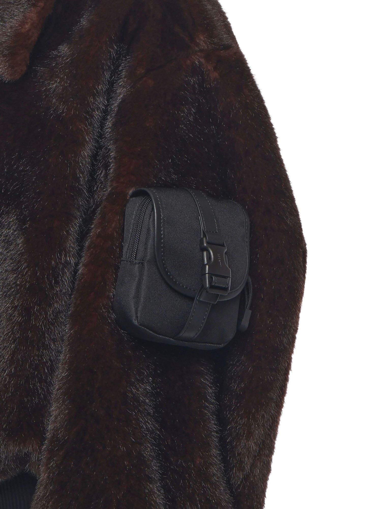 Coperni Women Faux Fur Bomber Jacket In Brown