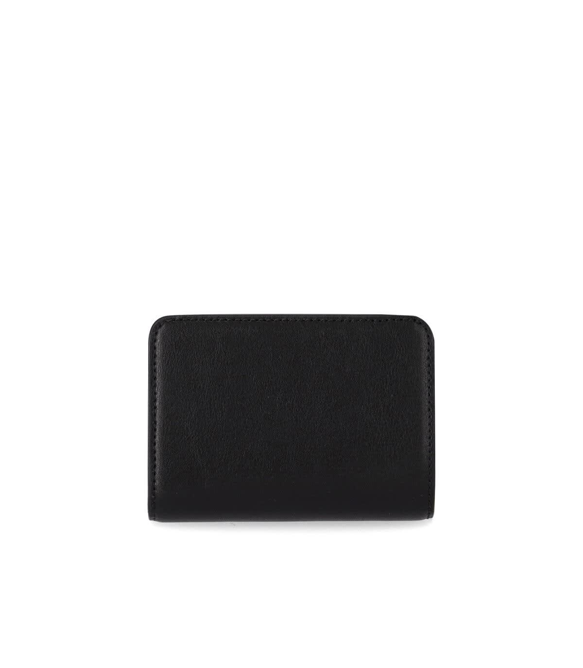 Shop Marc Jacobs Mini Compact Wallet The J Marc In Nero