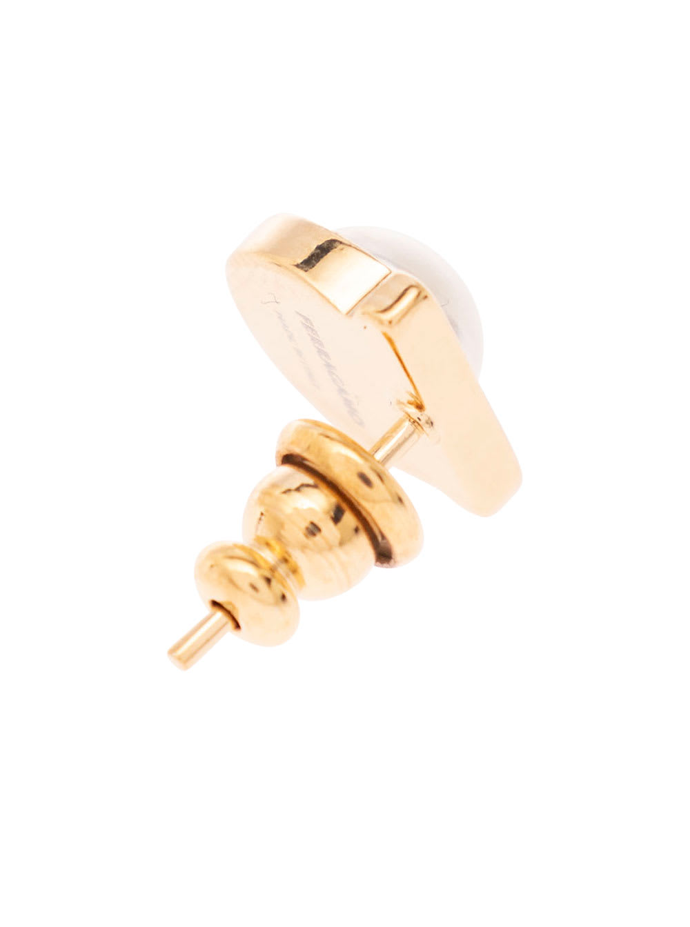 Ferragamo Gold-colored Earrings With Gancini Detail In Brass Woman In Gold/neutrals