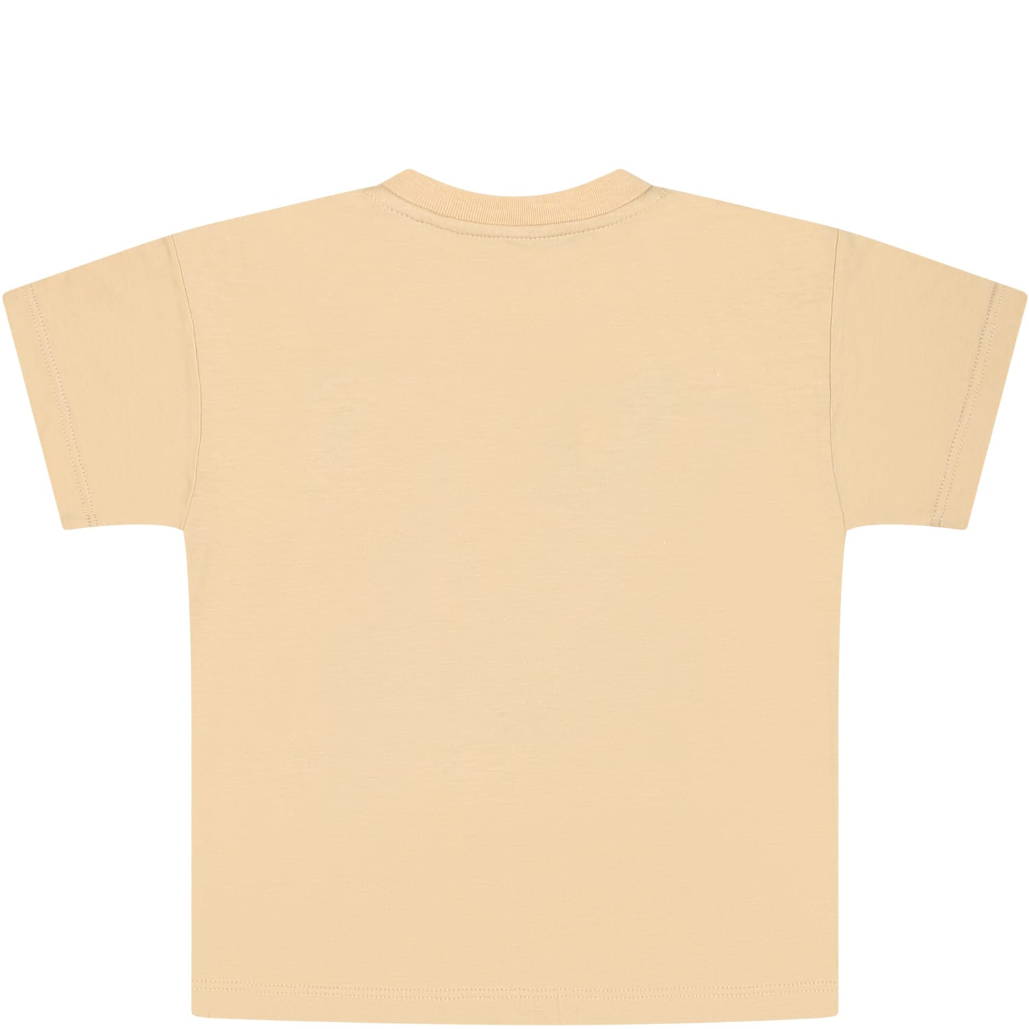 Shop Gucci Ivory T-shirt For Baby Girl With Double G