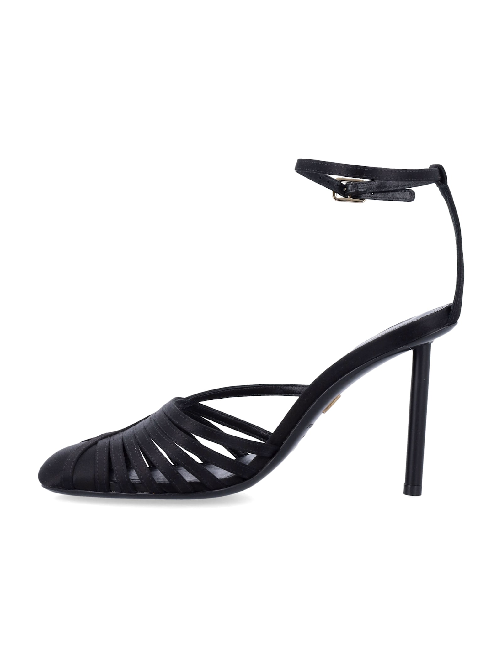 Ferragamo Nappa Leather Ermelia Pumps With Ankle Strap In Black
