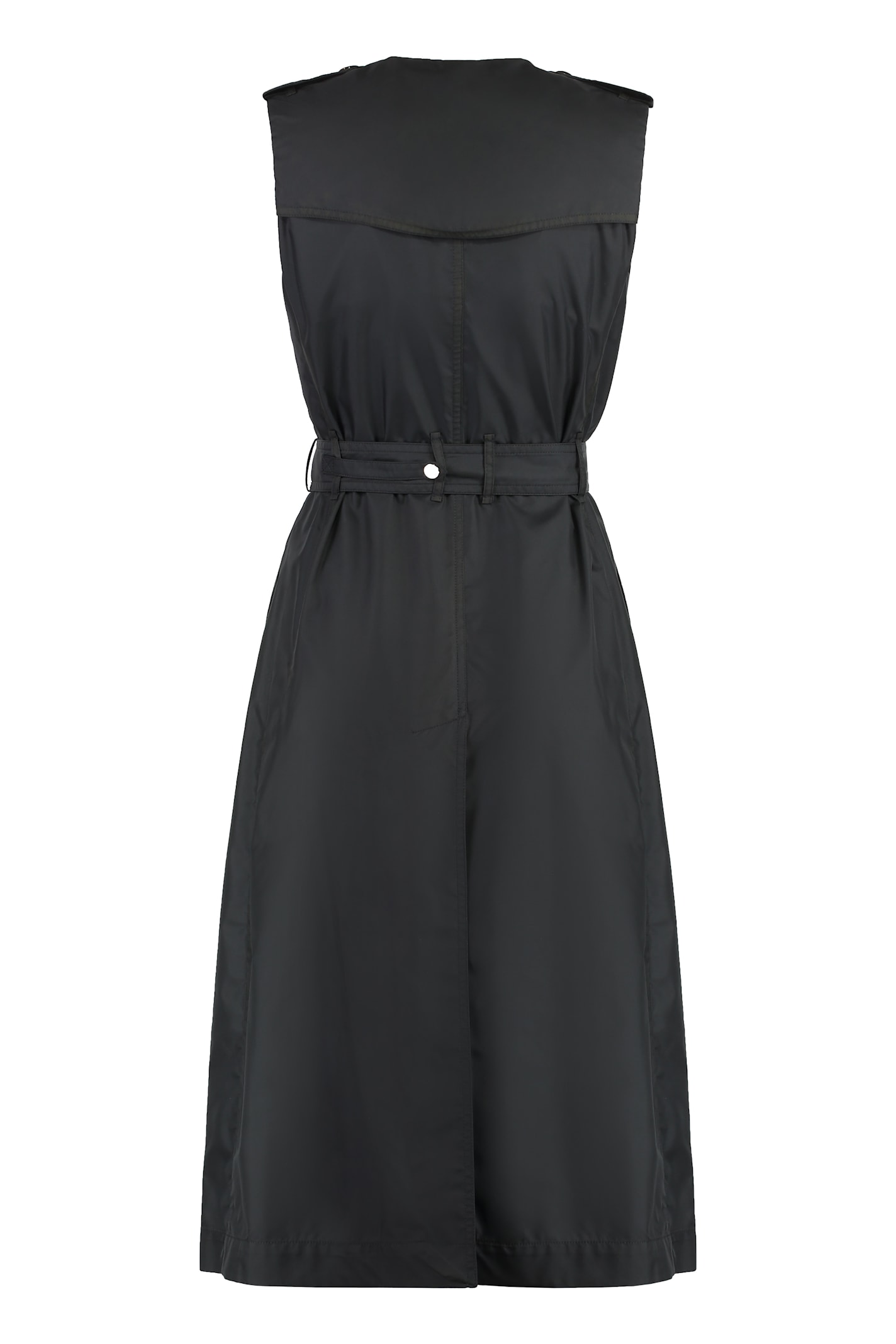 Moorer Aurelia Techno Fabric Trench Coat In Black