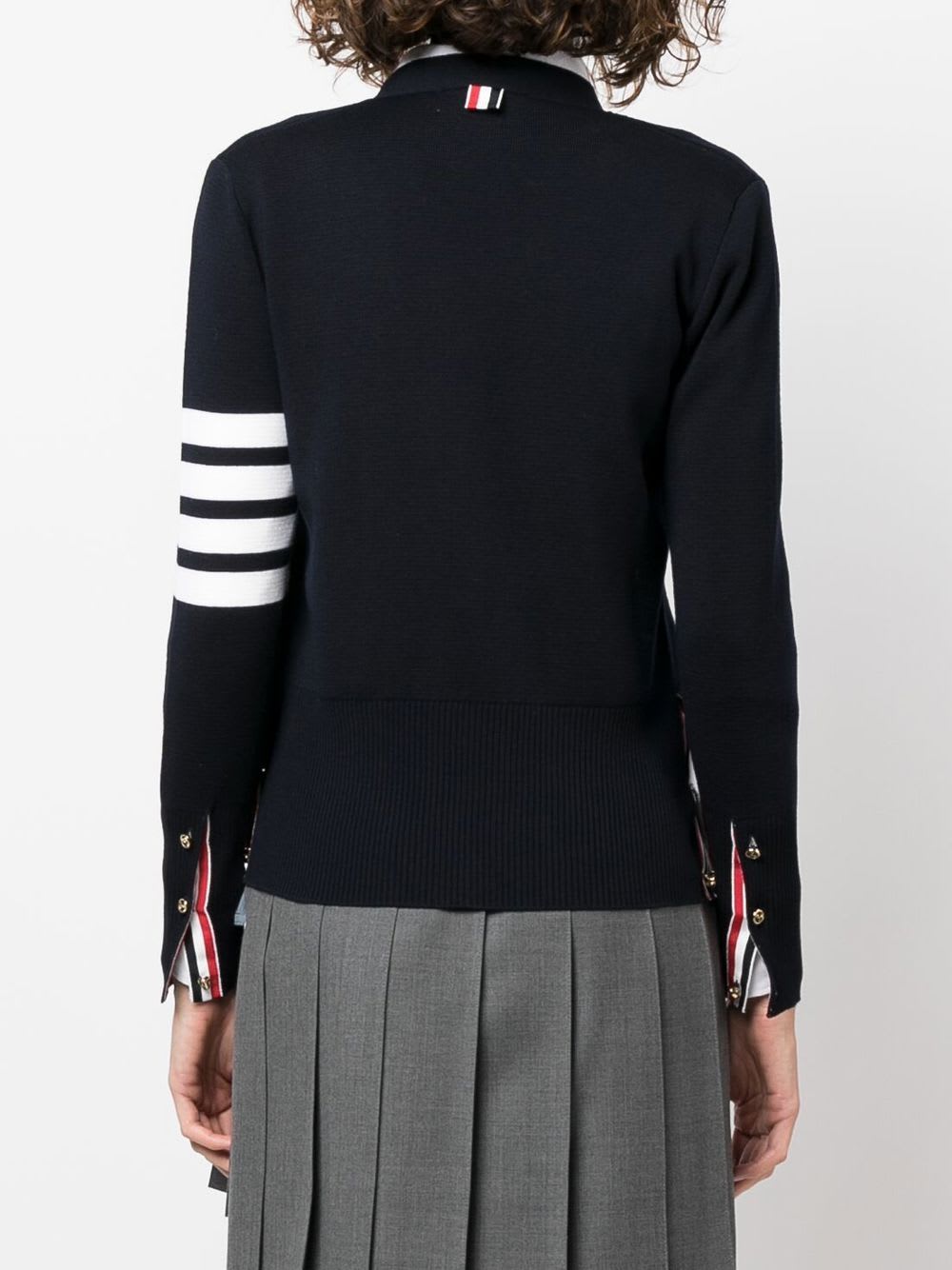 Thom Browne Cardigan In Blue