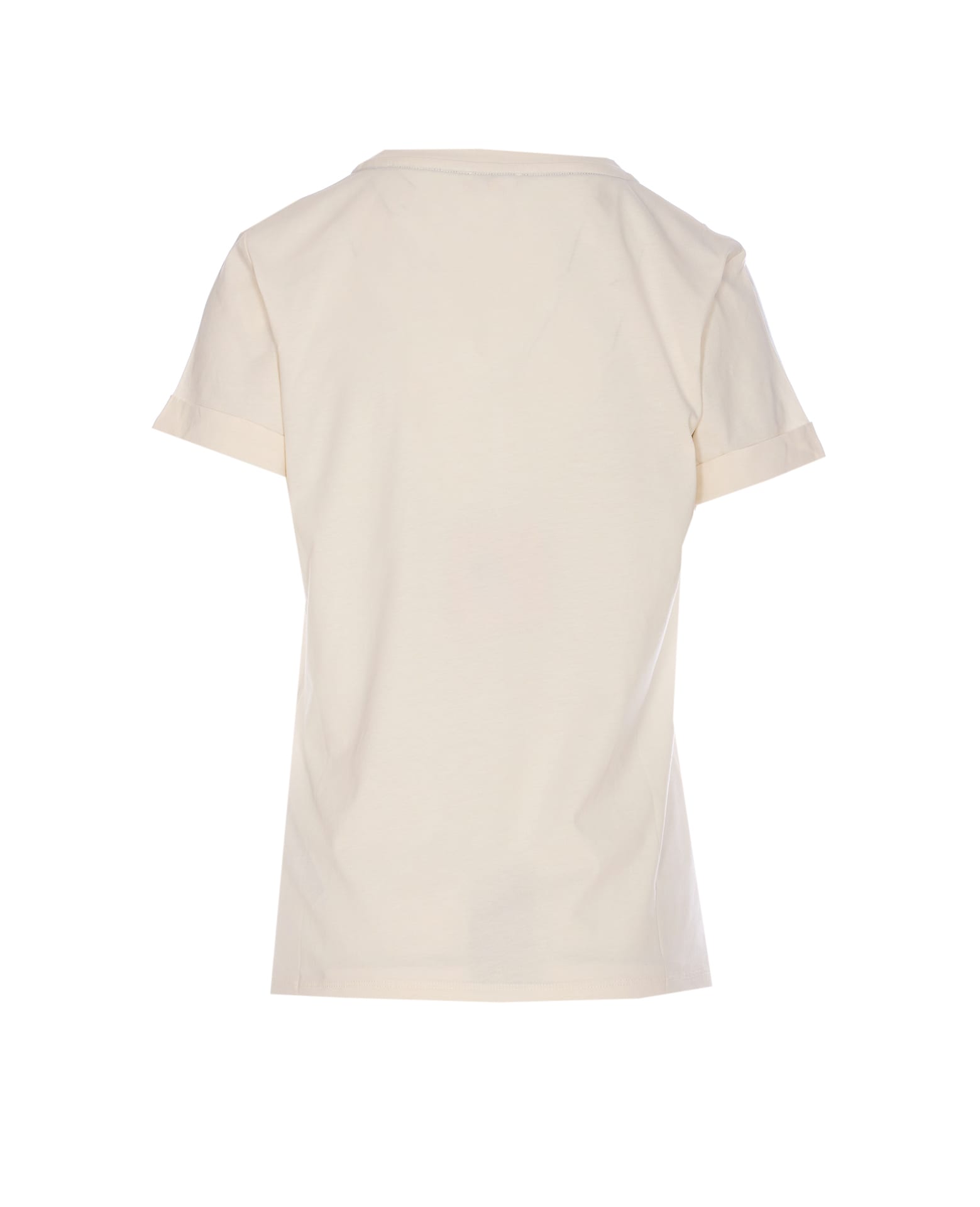 Liu •jo Crewneck Short Sleeves Round Neck Ribbed Cuffs