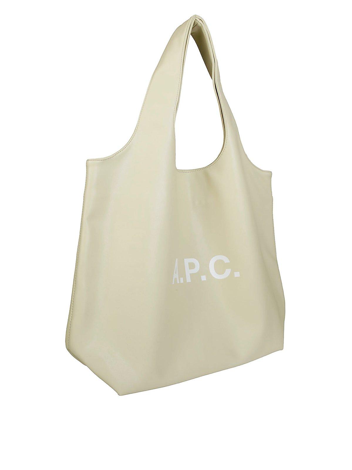 Shop Apc Ninon Medium Tote Bag In Bai Vanilla