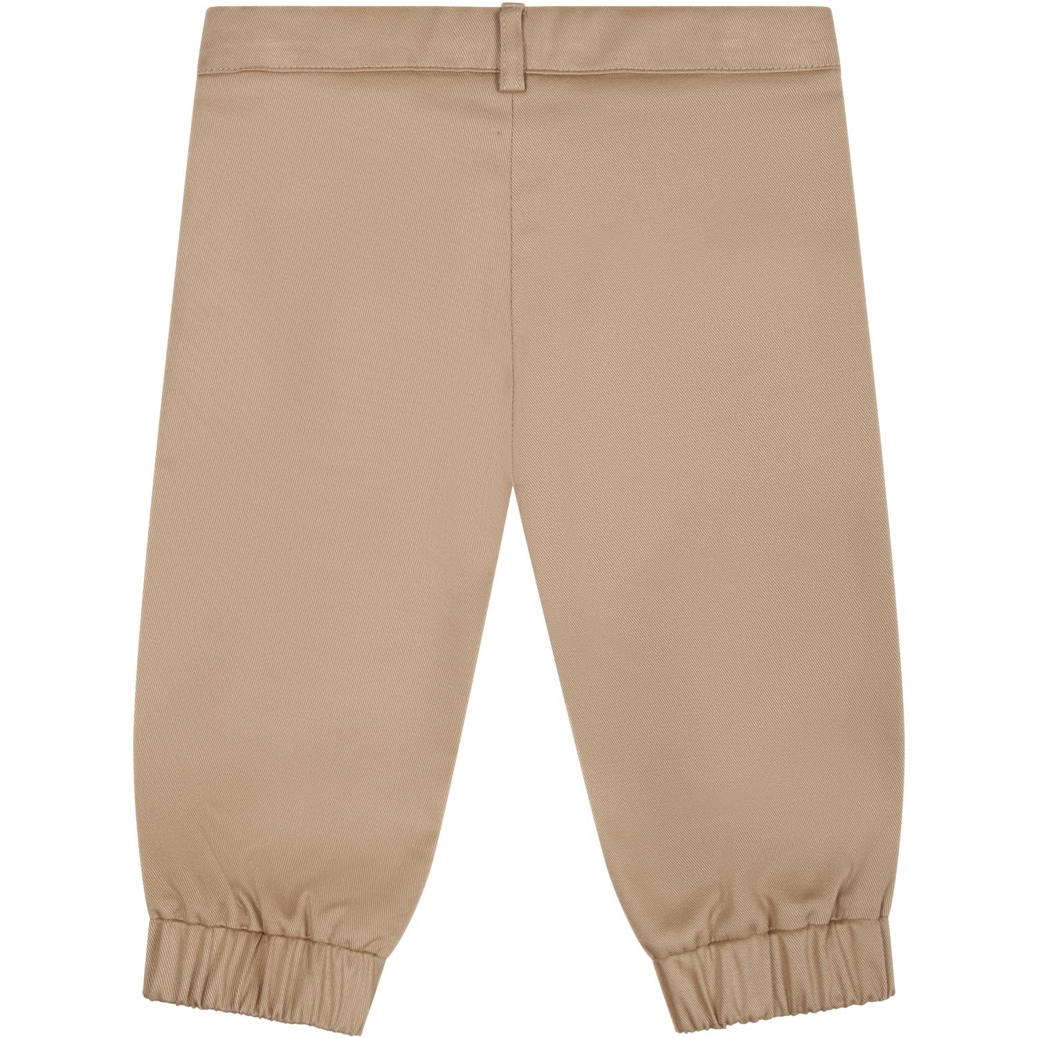 Shop Versace Beige Trousers For Baby Boy With Logo