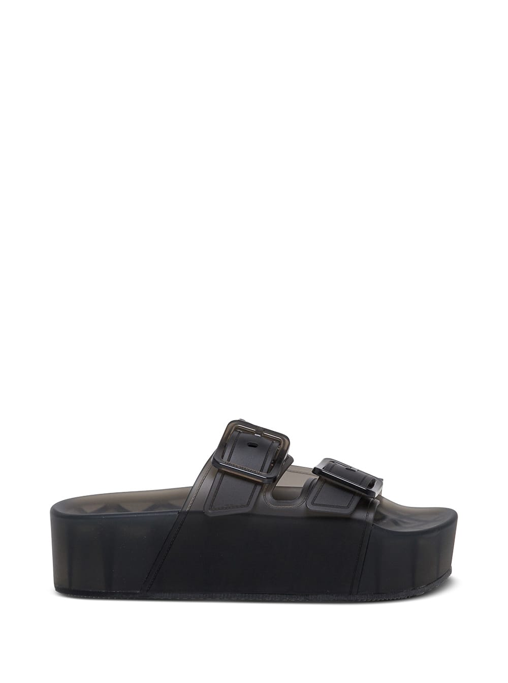 Balenciaga Mallorca Black Rubber Sandals With Platform