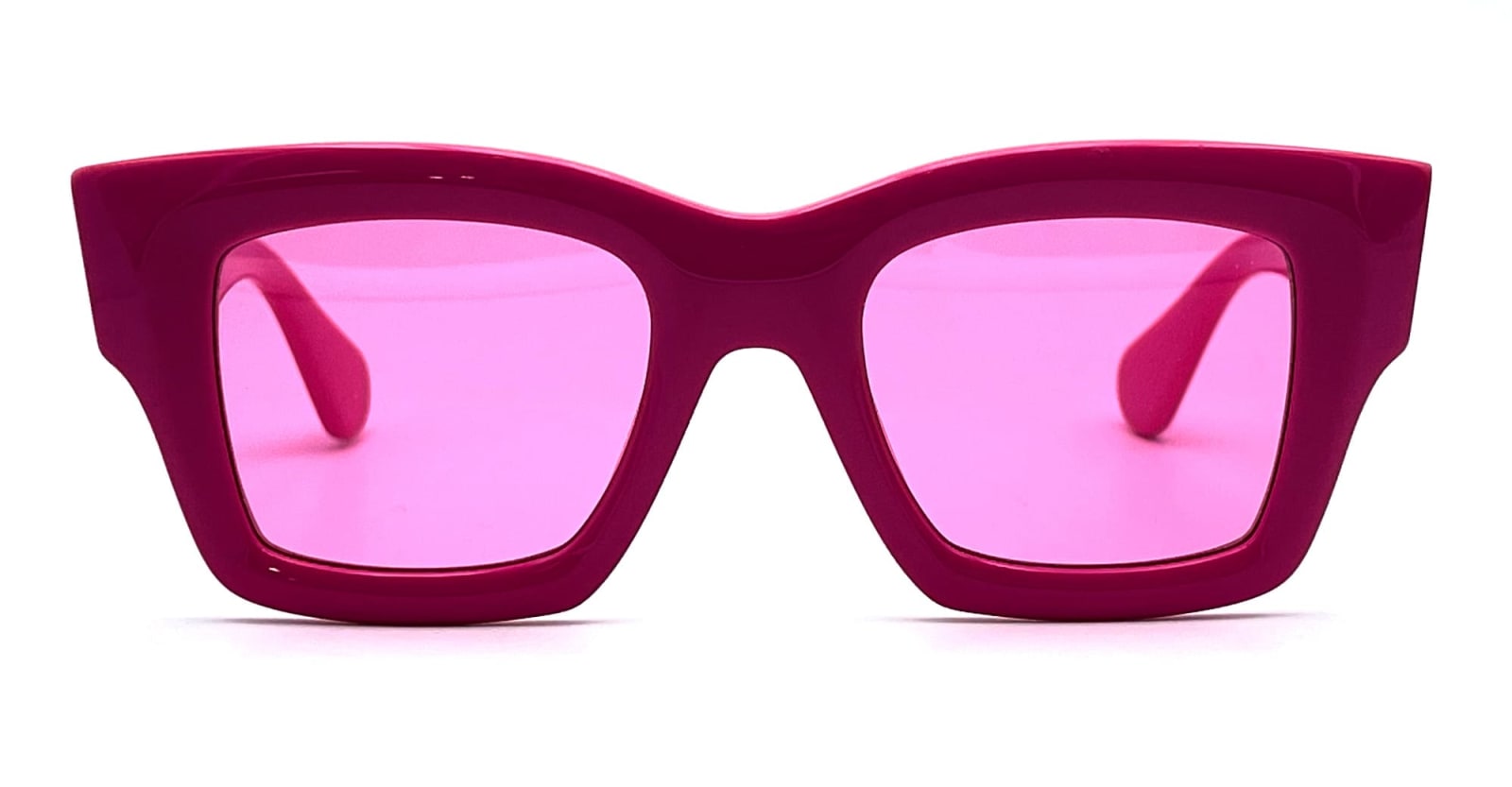 Shop Jacquemus Les Lunettes Baci - Pink Sunglasses