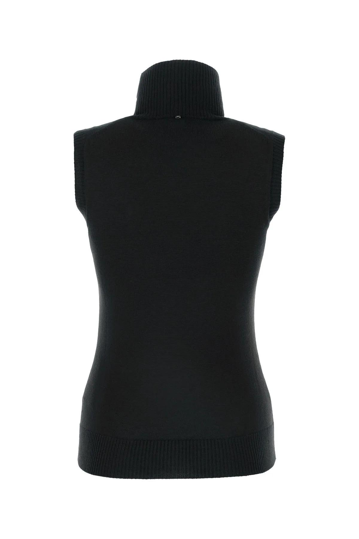 Shop Sportmax Black Wool Ardenza Vest