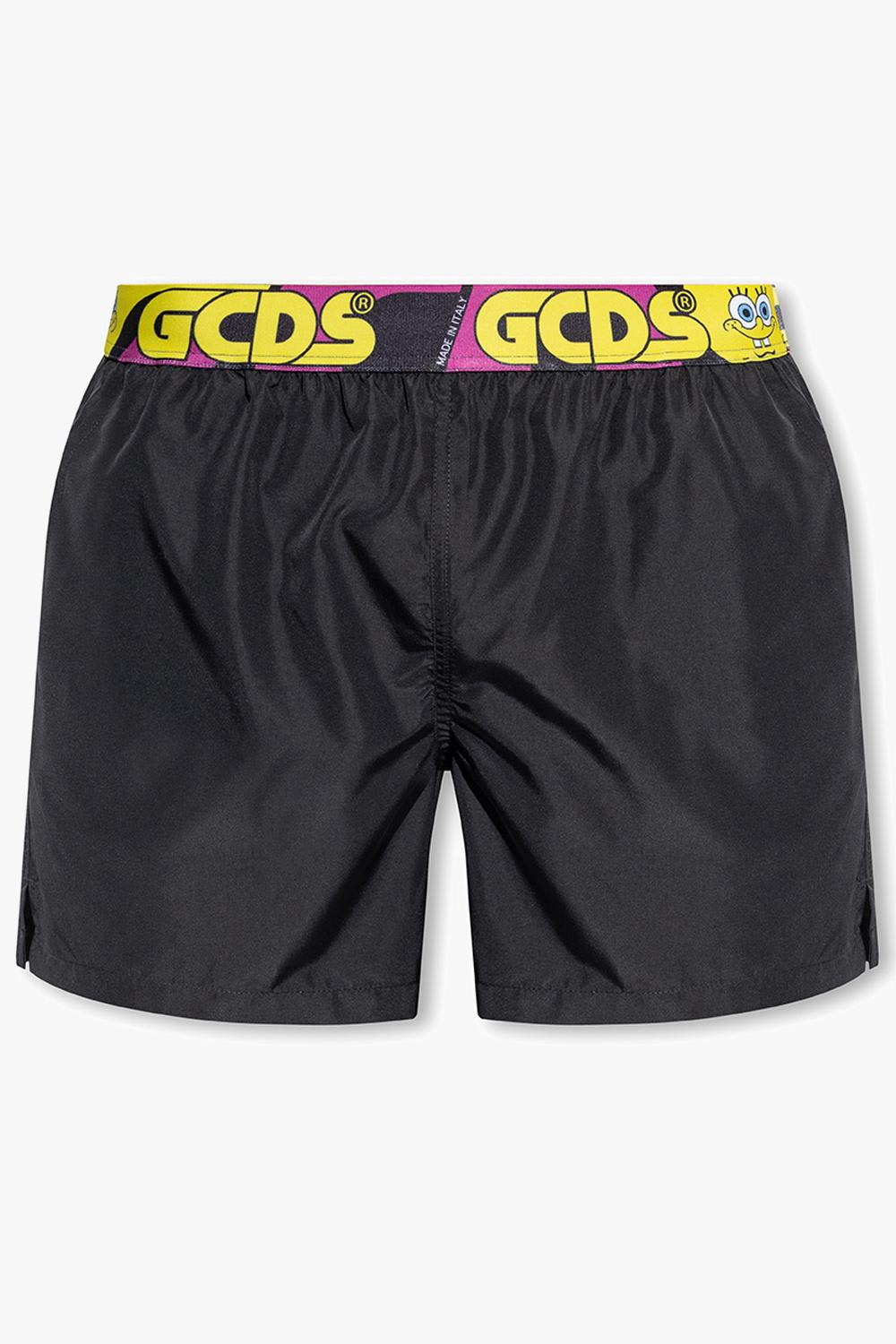 Gcds X Spongebob Logo Swim Shorts