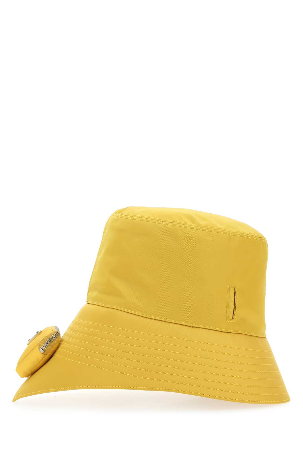 Prada Yellow Re-nylon Hat In F0010