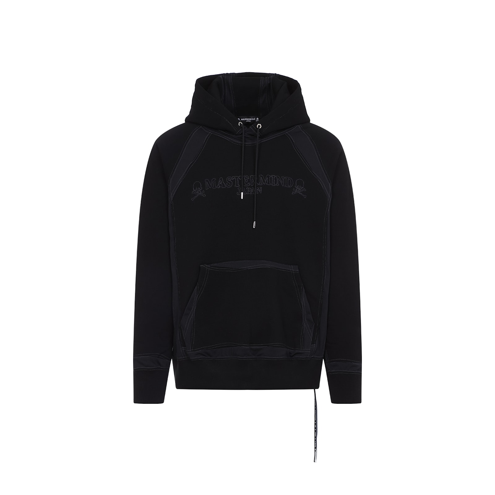 Mastermind Japan Mastermind Classic Hooded Black Sweatshirt With Graphic Detailing In Black