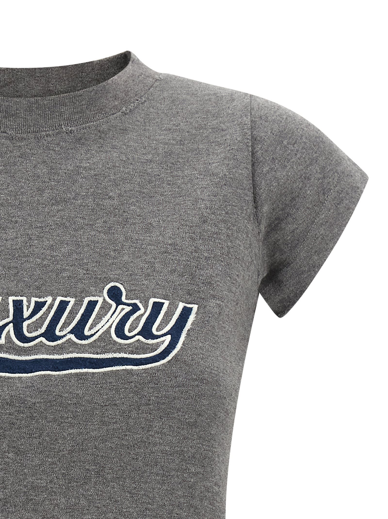 Balenciaga Casual Top With Short Sleeves And Print In Gray