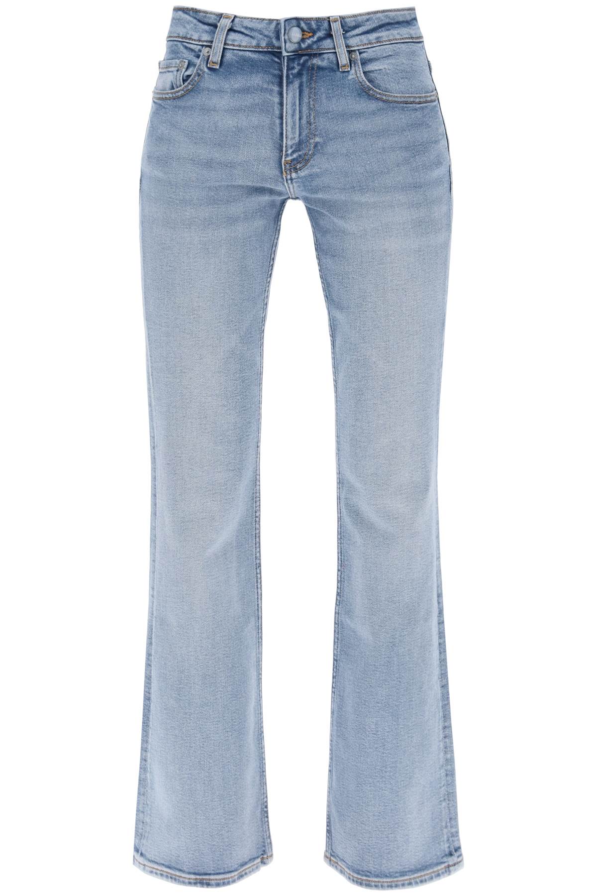 Shop Ganni Iry Jeans With Light Wash In Stone Washed