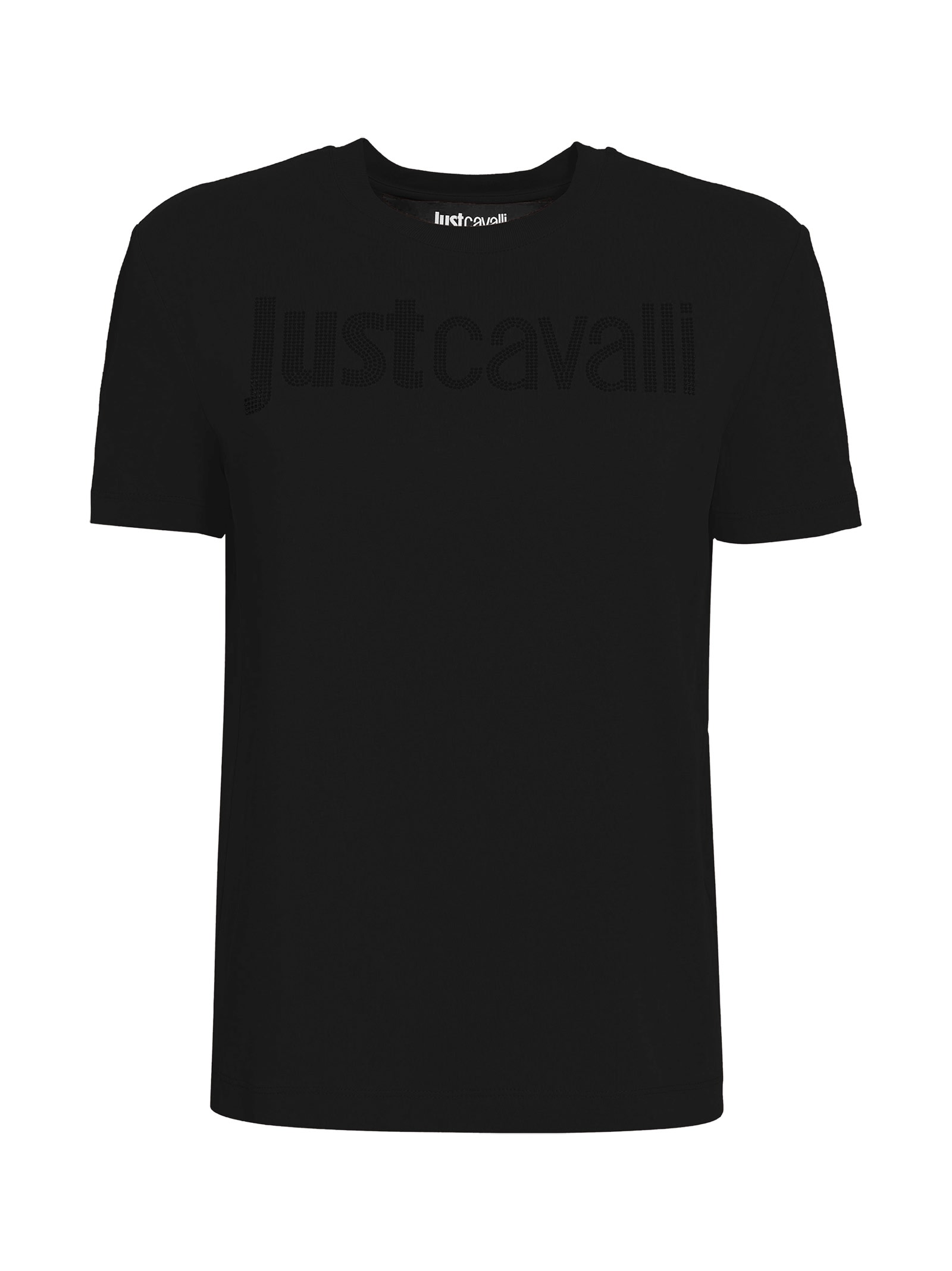 Just Cavalli Black Short Sleeves T-shirt