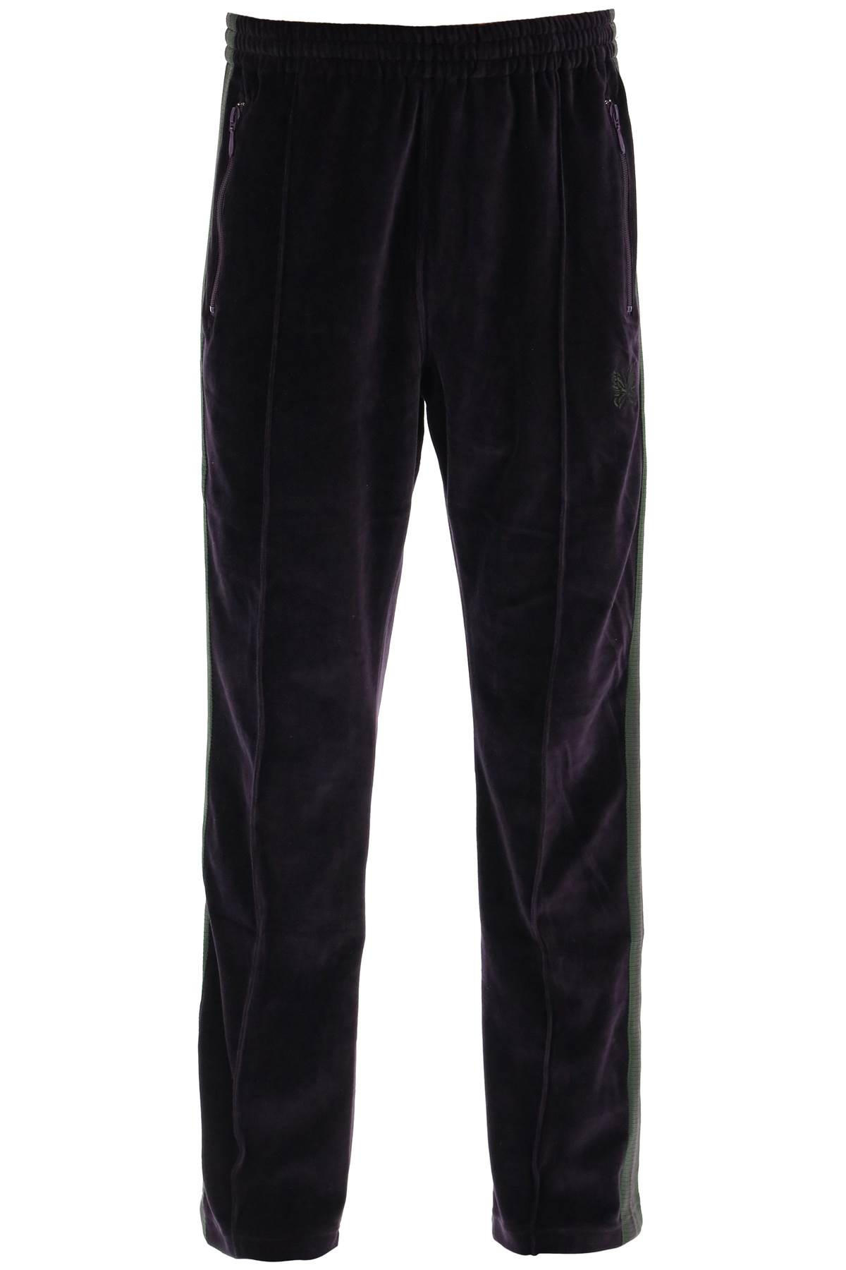 Needles Velvet Trackpants With Striped Bands