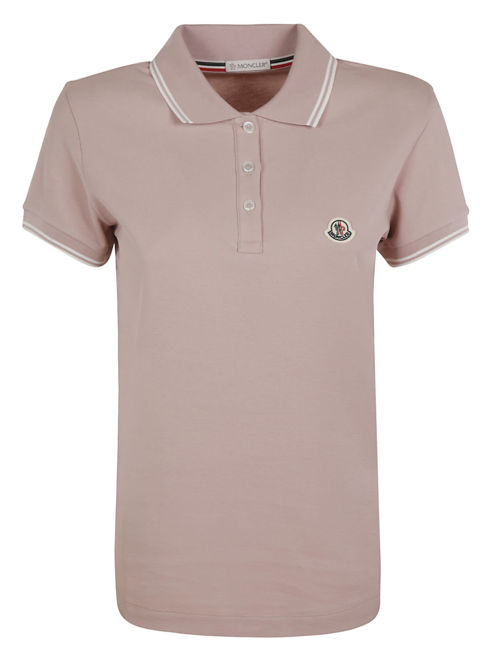 MONCLER LOGO PATCHED POLO SHIRT,11919178