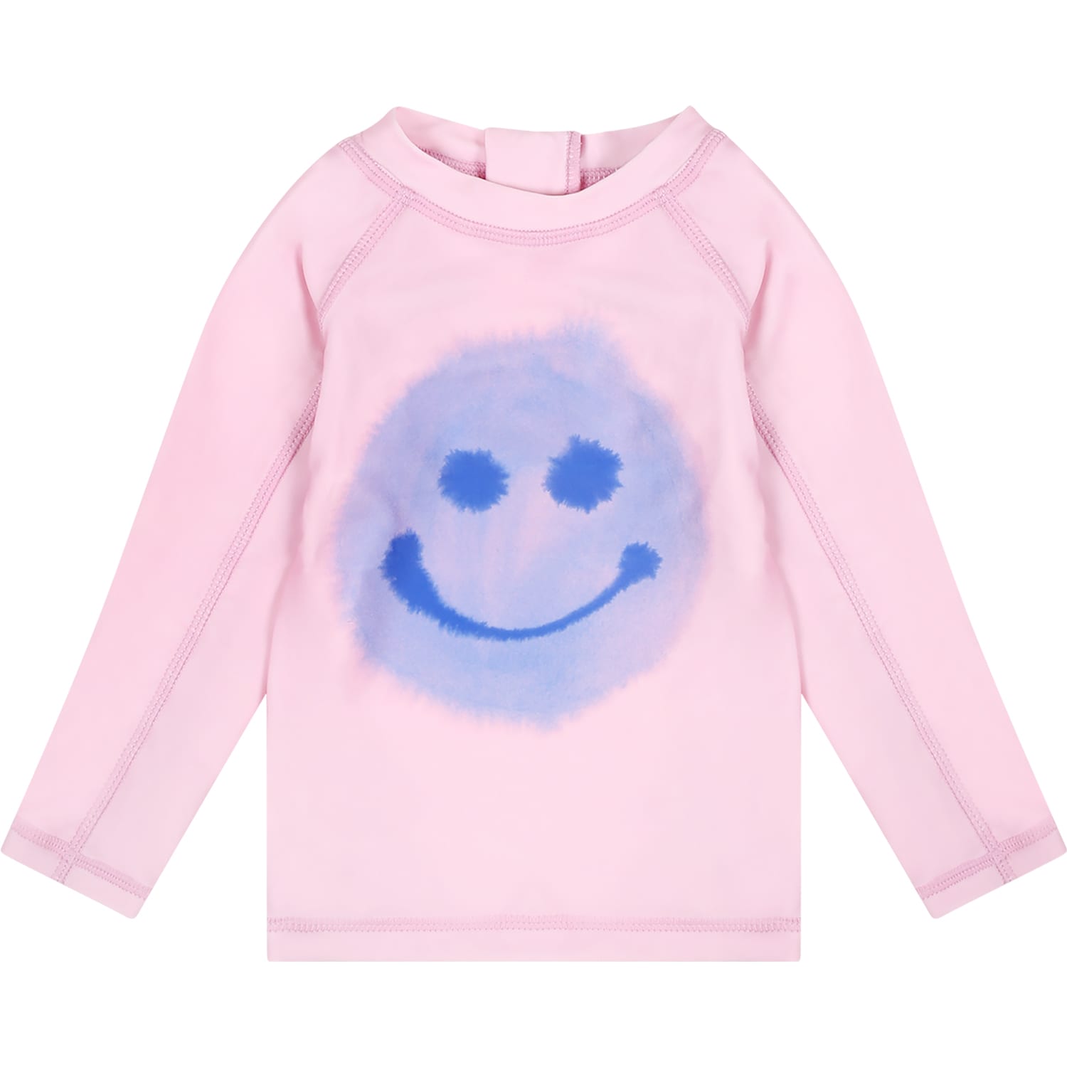 Molo Kids' Pink T-shirt For Baby Girl With Smiley