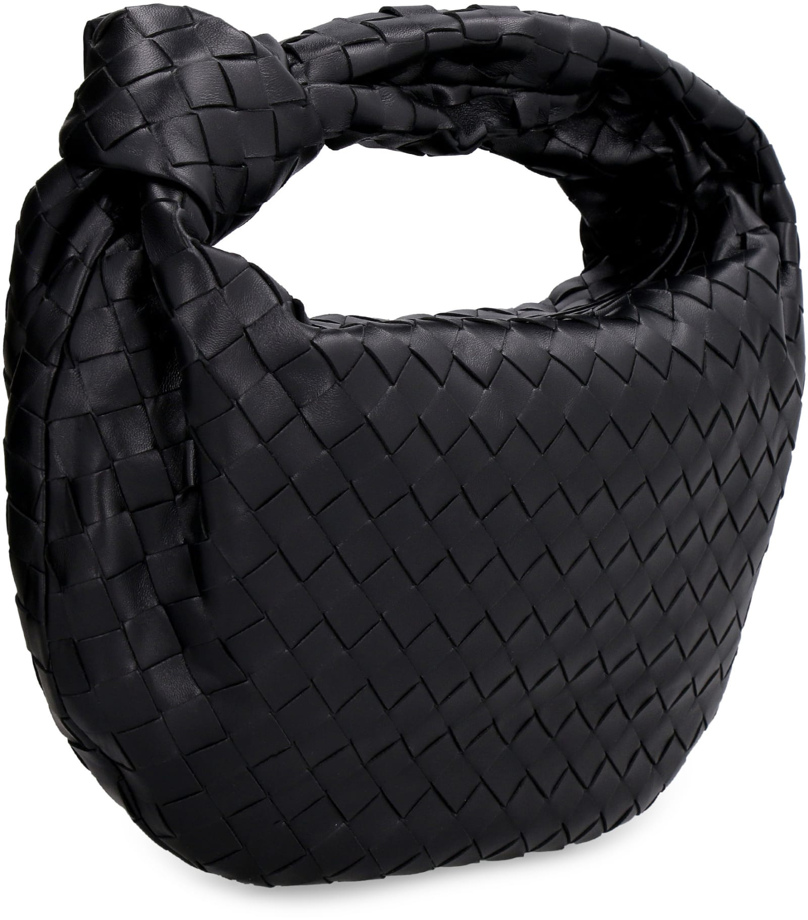Bottega Veneta Teen Jodie Leather Bag In Black | ModeSens