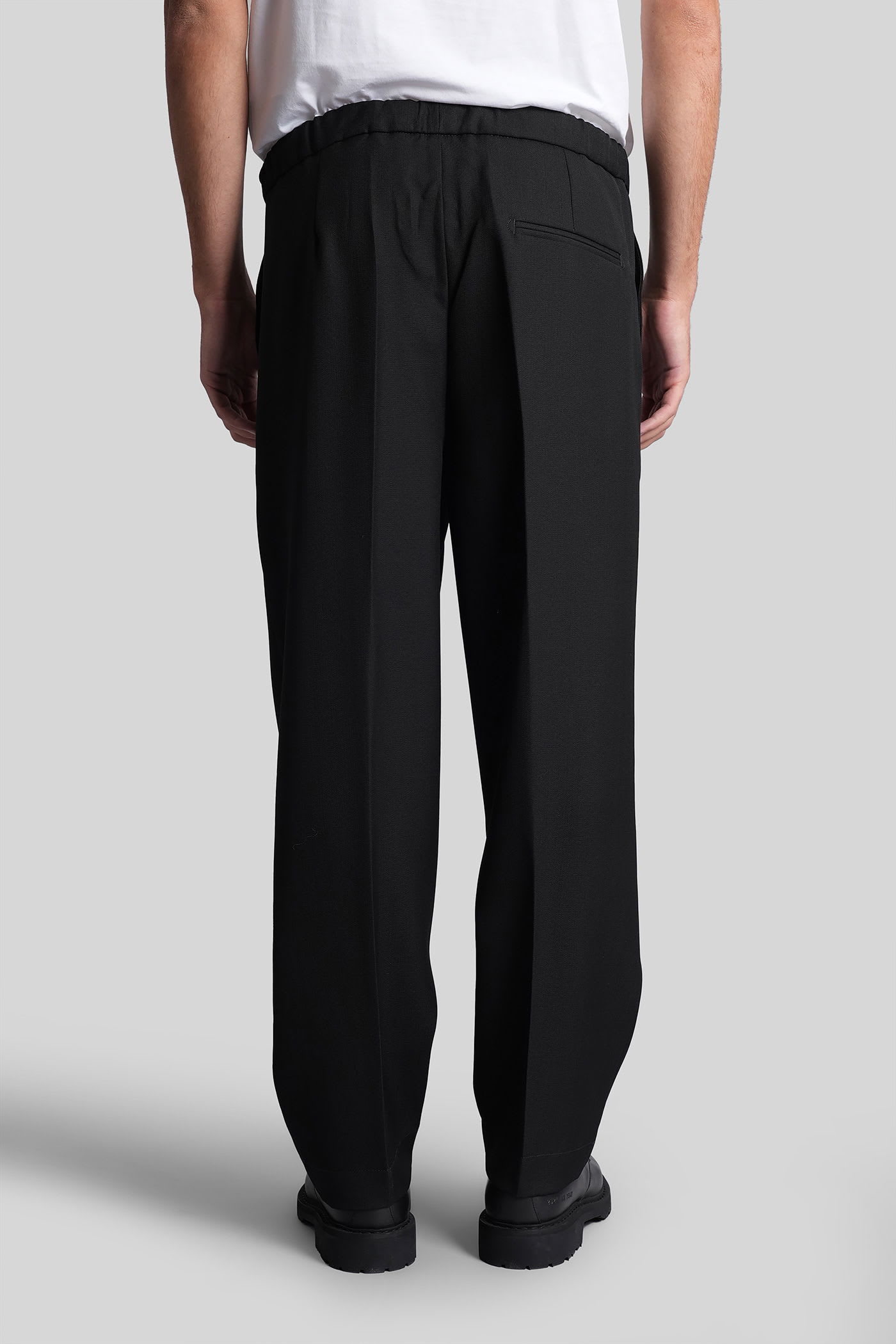 Costumein Pajamas Pants In Black Wool In Black