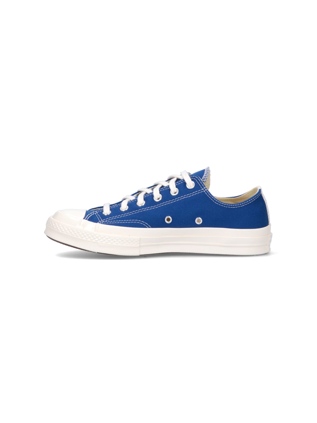 Comme Des Garçons Play Chuck Taylor Logo Low-top Canvas Sneakers In Blue