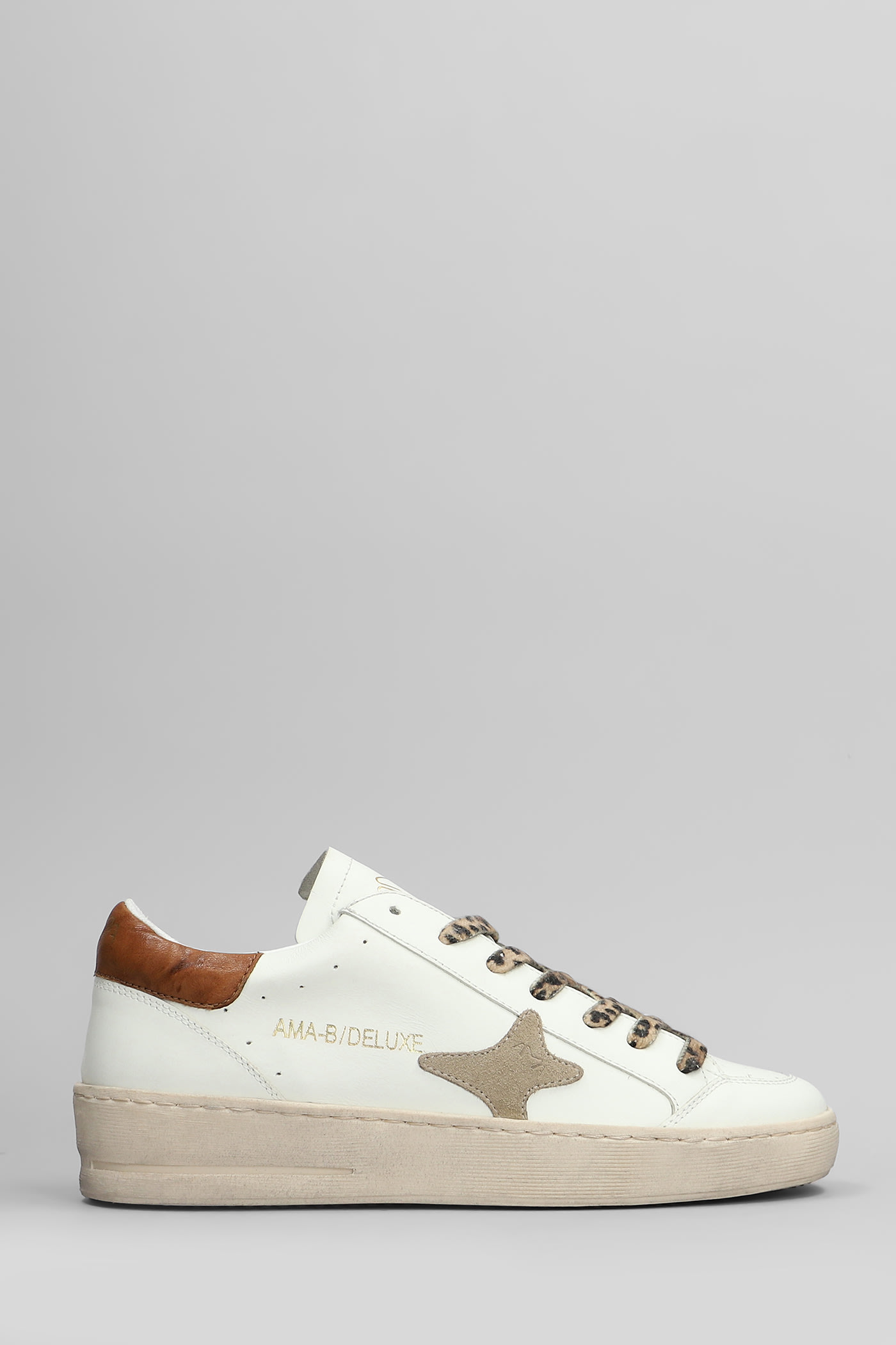 Sneakers In White Leather