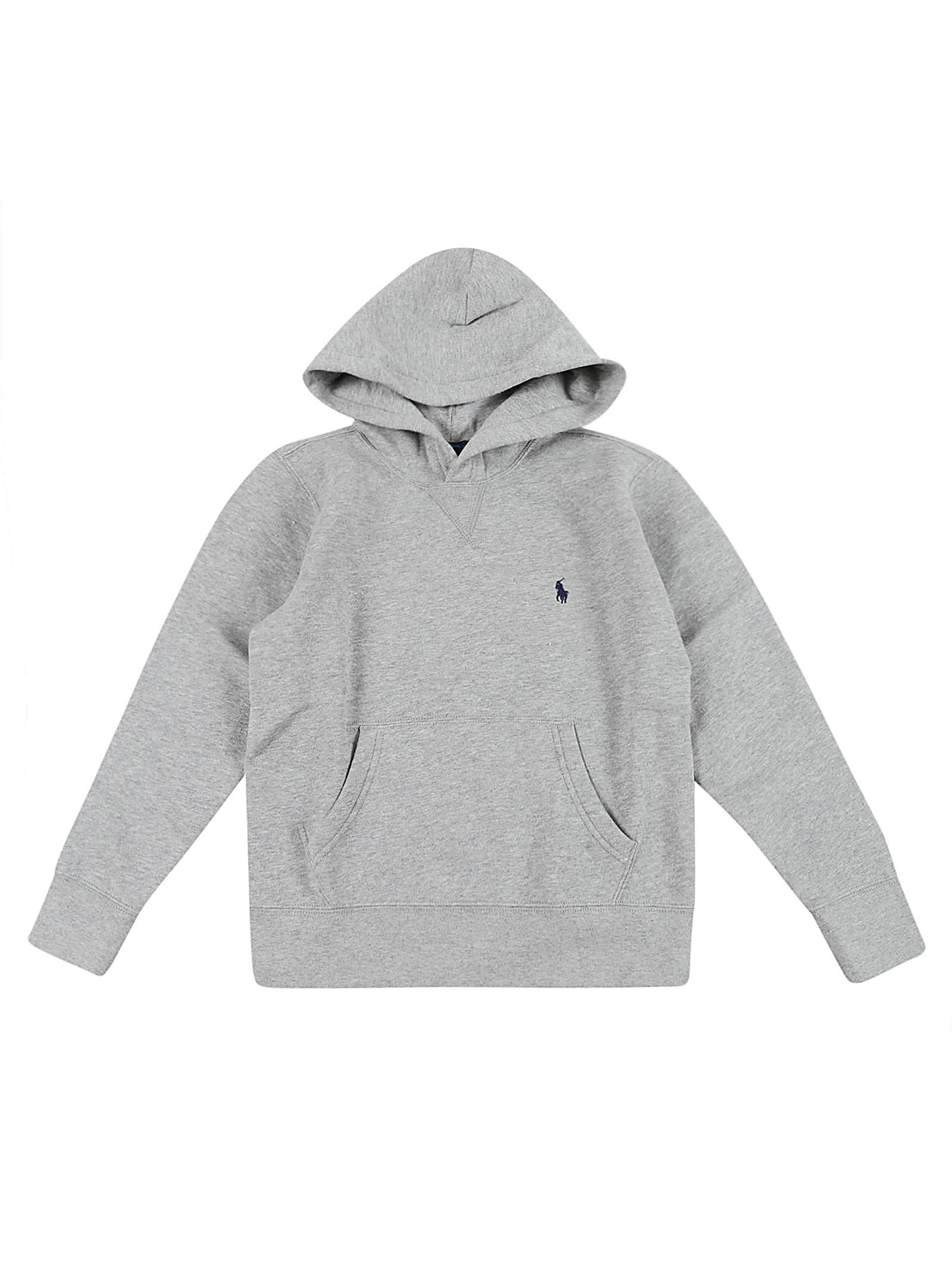 Ralph Lauren Ls Po Hood-tops-knit In Andover Heather