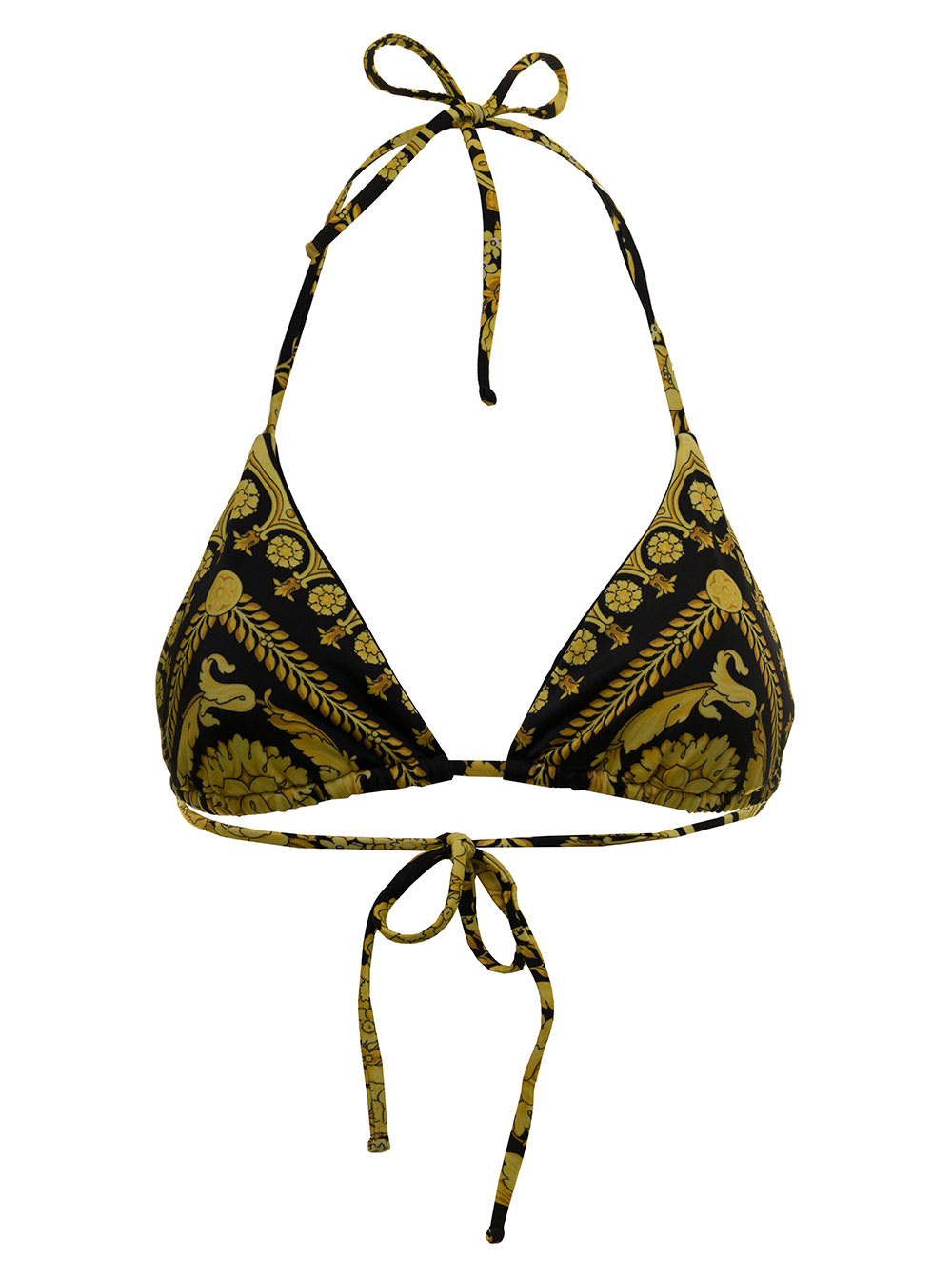 Womans Lycra Baroque Printed Tringle Bikini Top