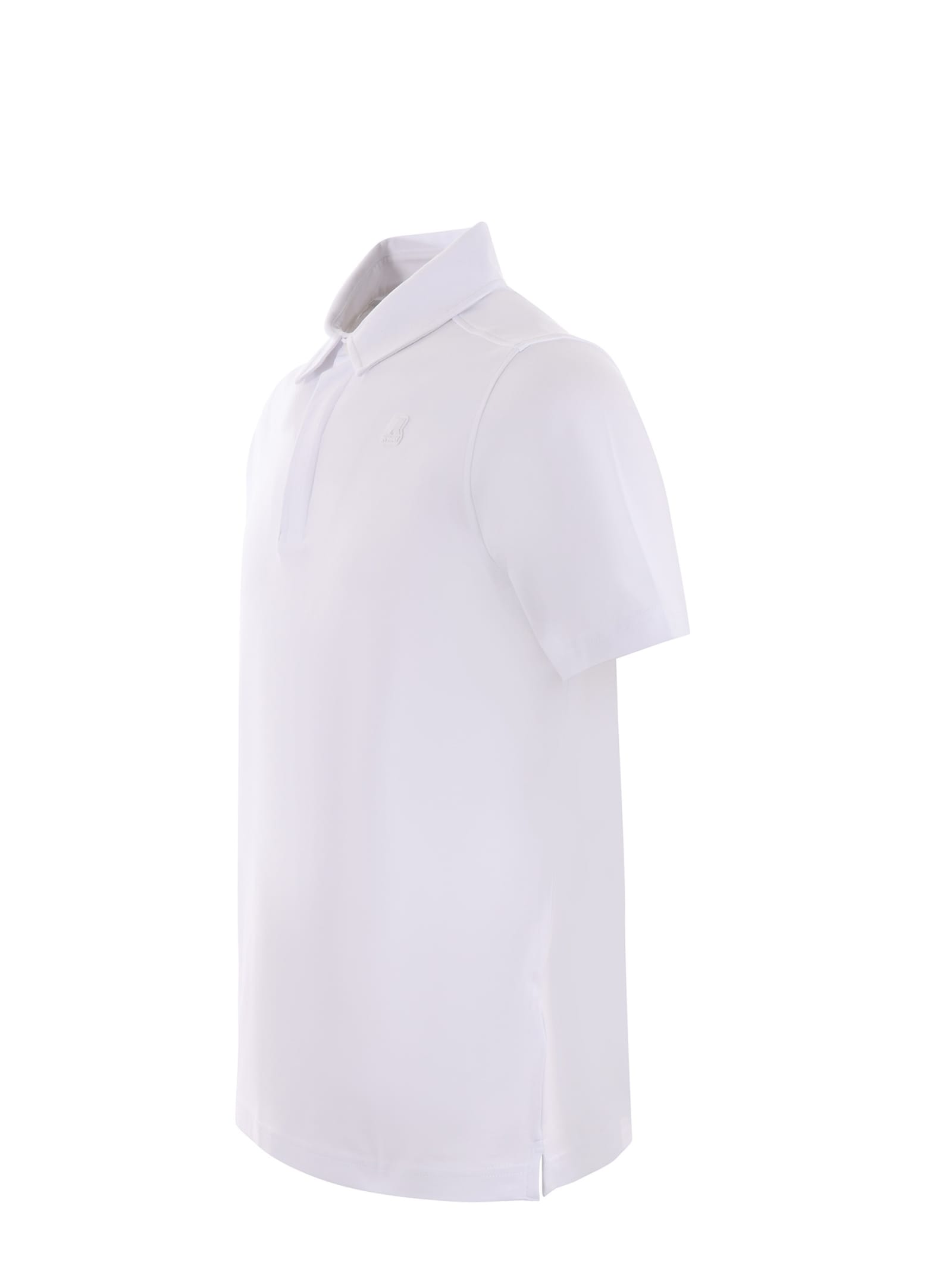 Shop K-way Polo Shirt In Bianco