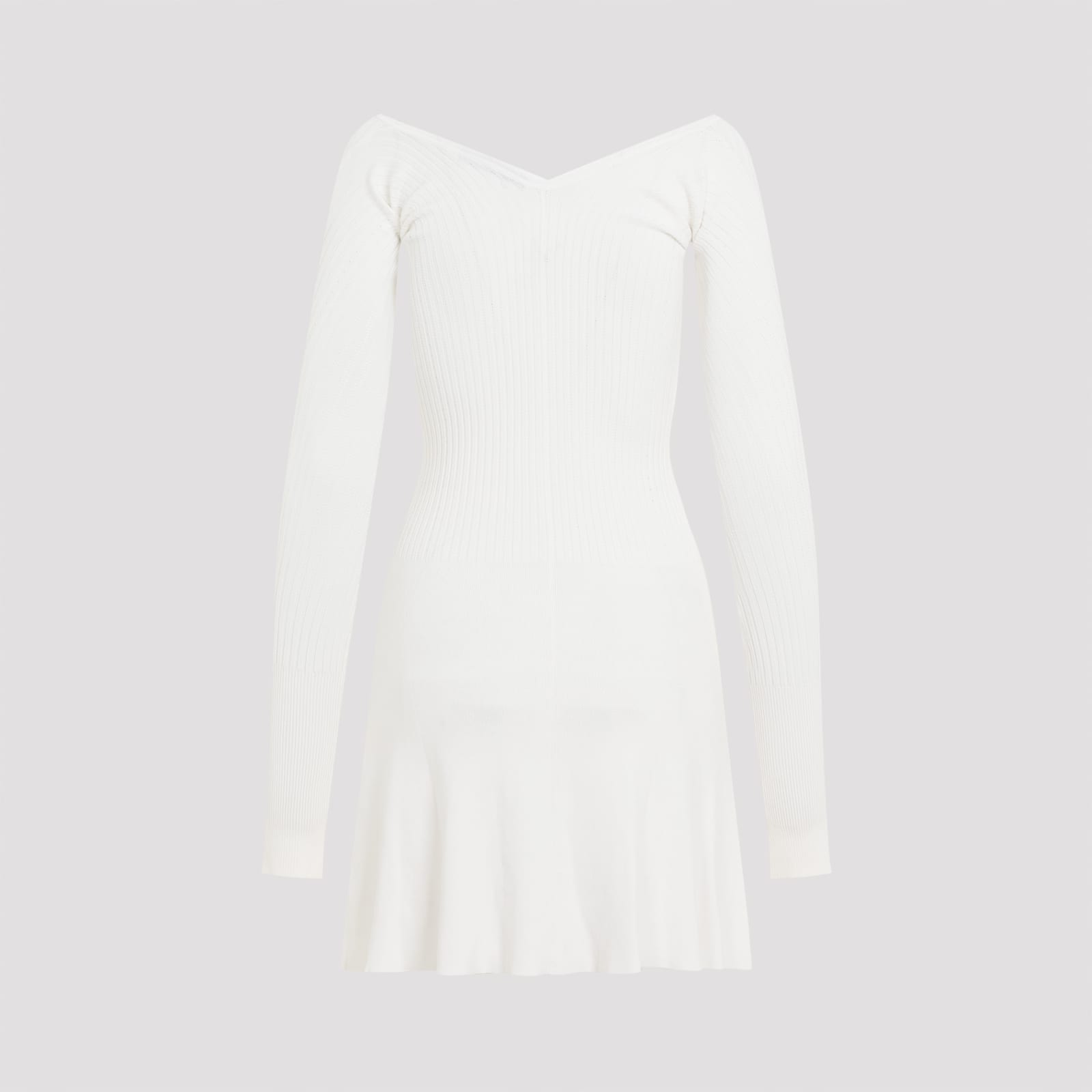 Shop Jacquemus La Mini Robe Pralu Mini Dress In Off White