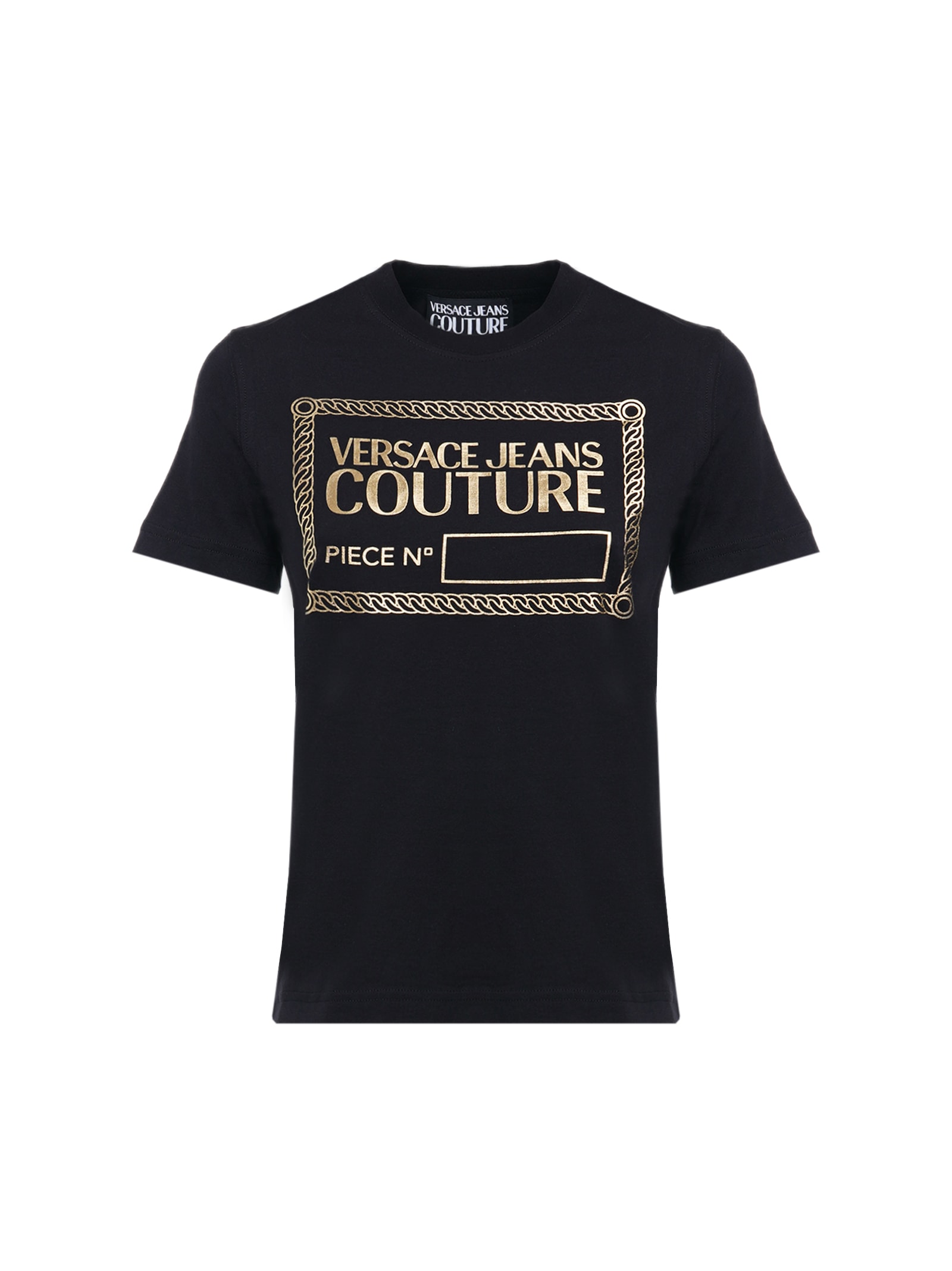 Versace Jeans Couture T-shirt With Nr Piece Lamina Print